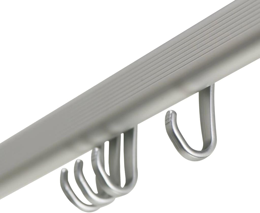 Detalle de Sealskin Easy Roll – metalowy drążek do zasłony prysznicowej, srebrny