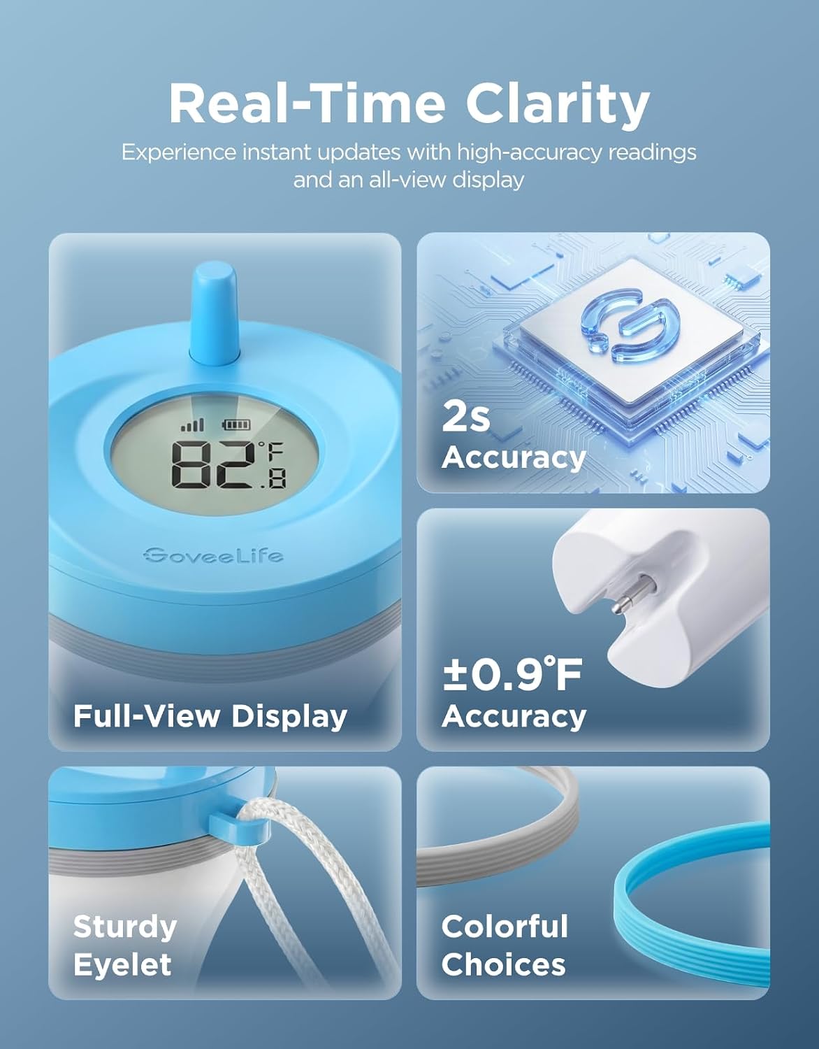 Thumbnail 2 de GoveeLife Smart Pool Thermometer P2