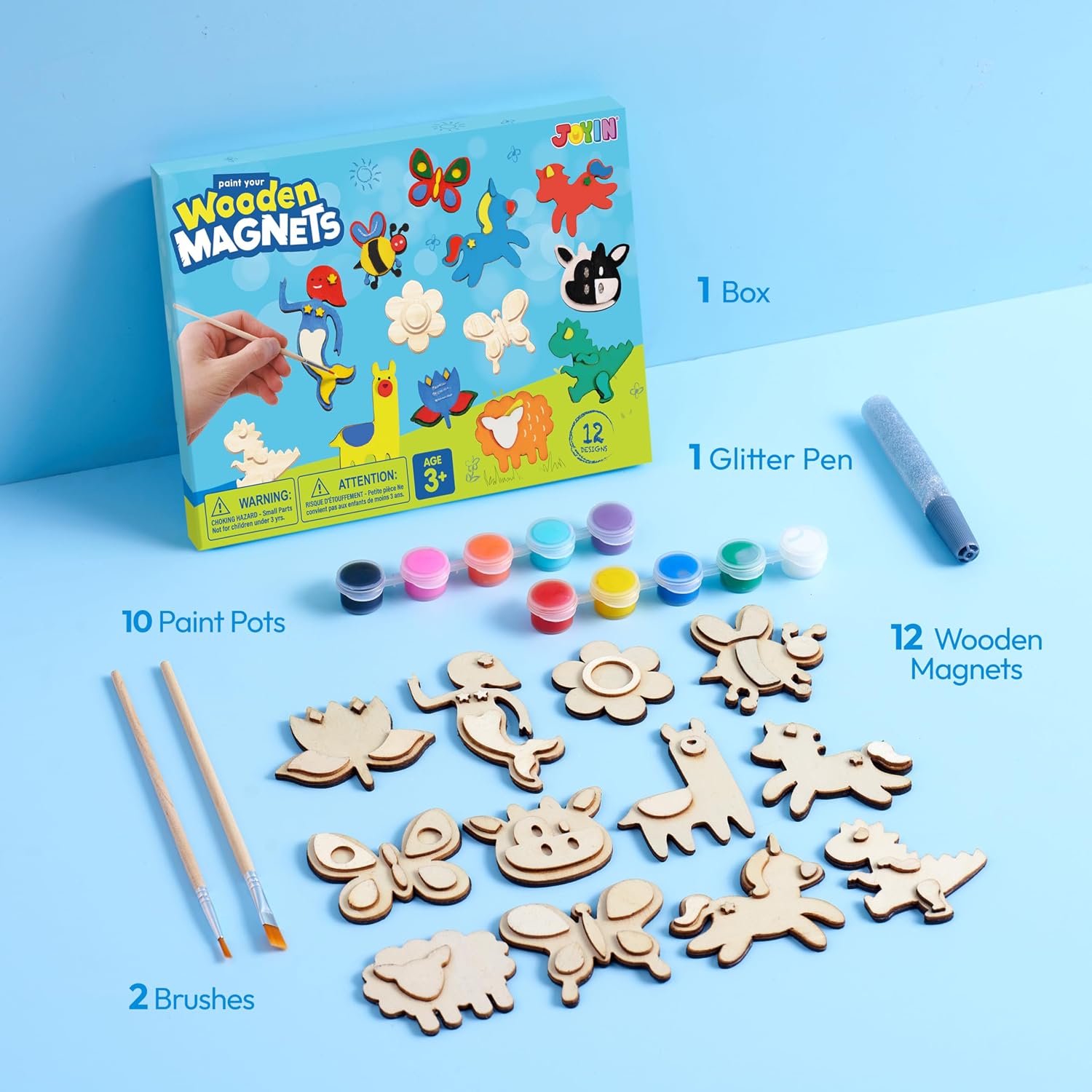 Thumbnail 1 de JOYIN 12 Wooden Magnet Painting Kit 🎨