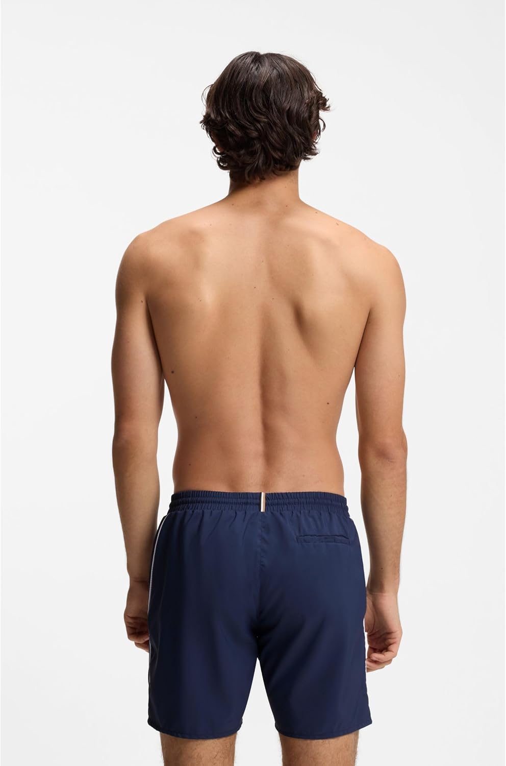 Thumbnail 3 de BOSS Mens Starfish Contrast-Logo Swim Shorts with Full Lining