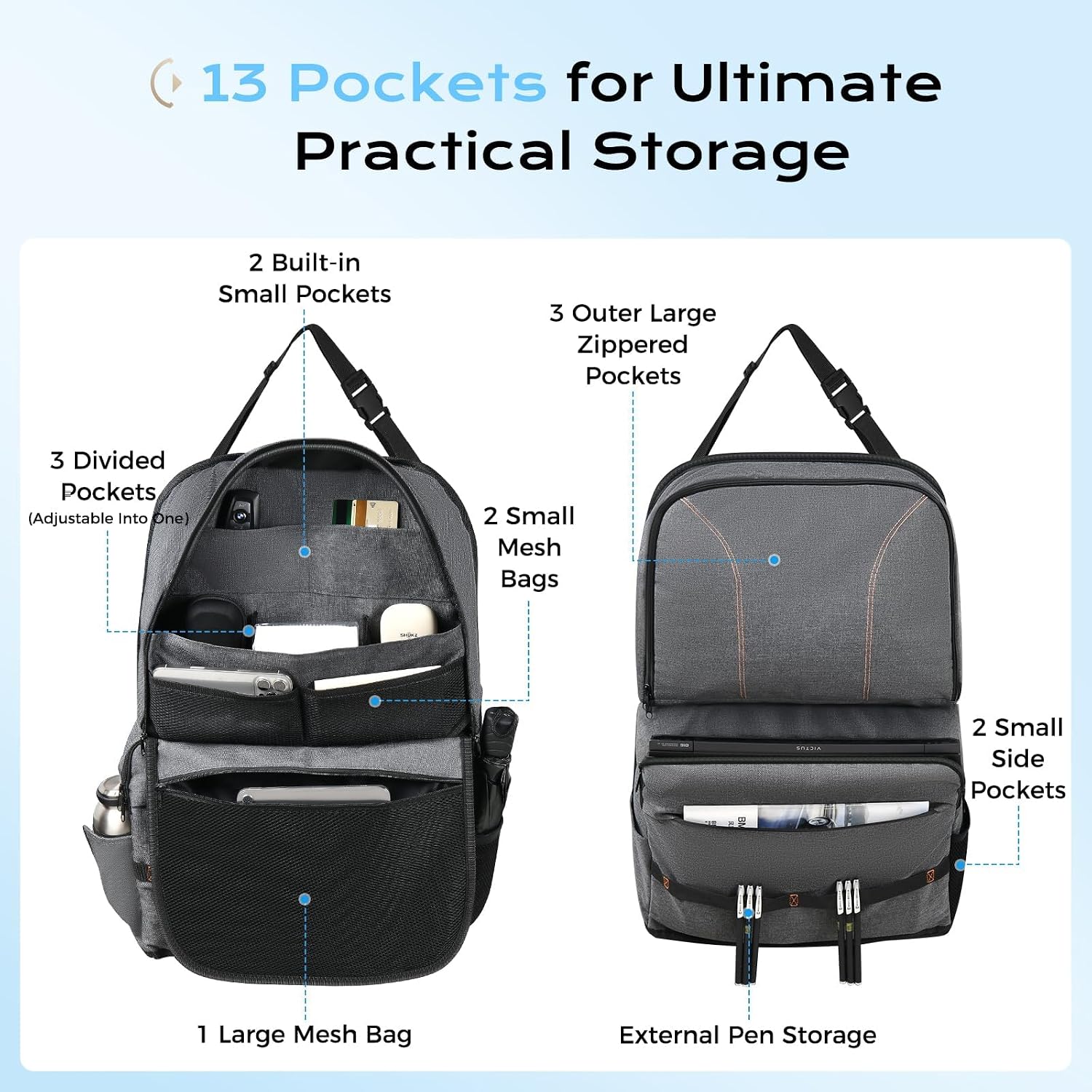 Detalle de Coverado Car Seat Organizer in PU