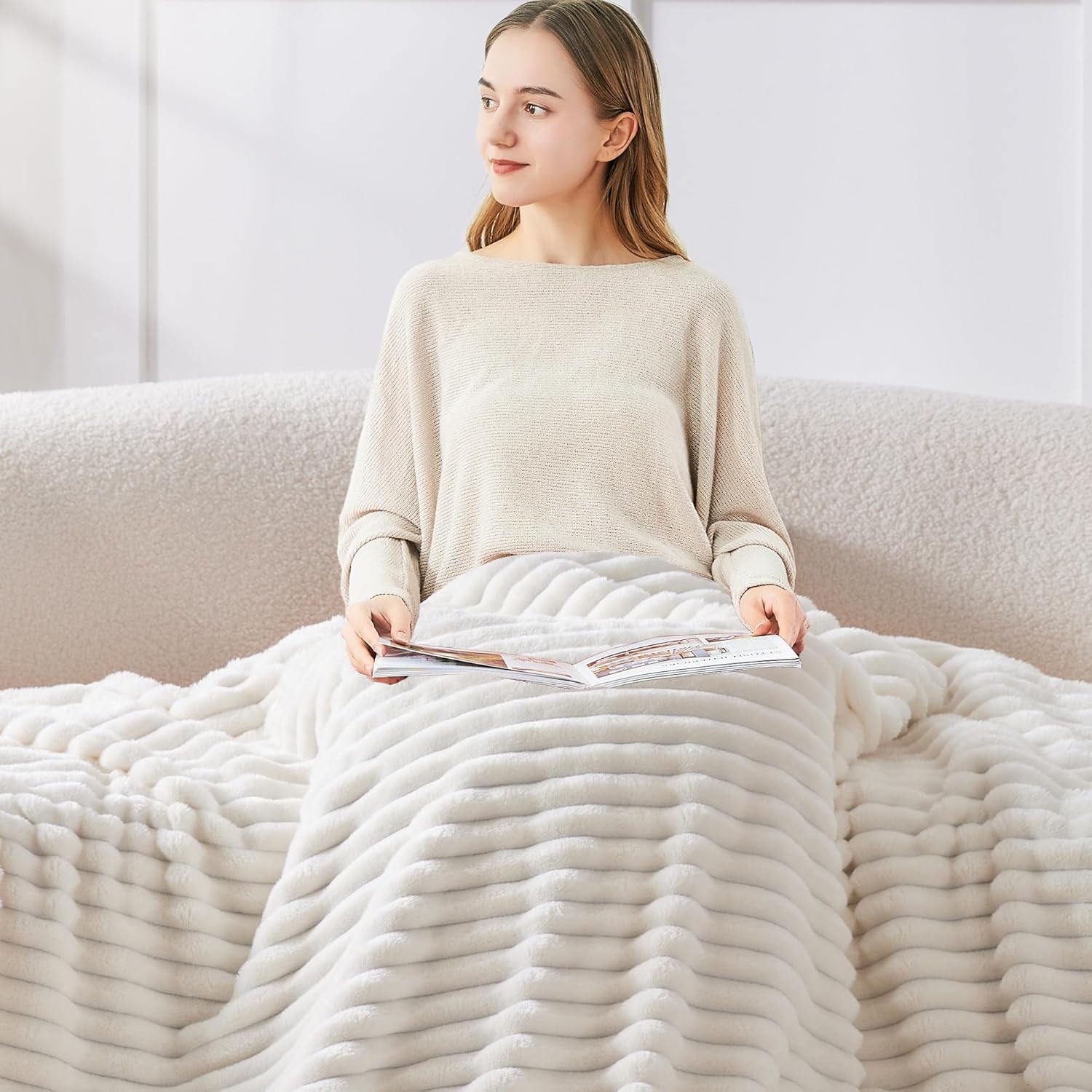 Thumbnail 5 de BEDELITE Fleece Throw Blanket 50"x60" 🛋