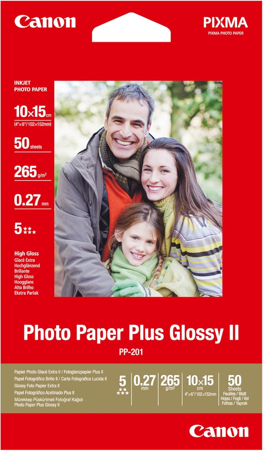 Thumbnail 5 de Canon PP-201 A4 – Papier photo plus Glossy II, 20 feuilles, 275 g