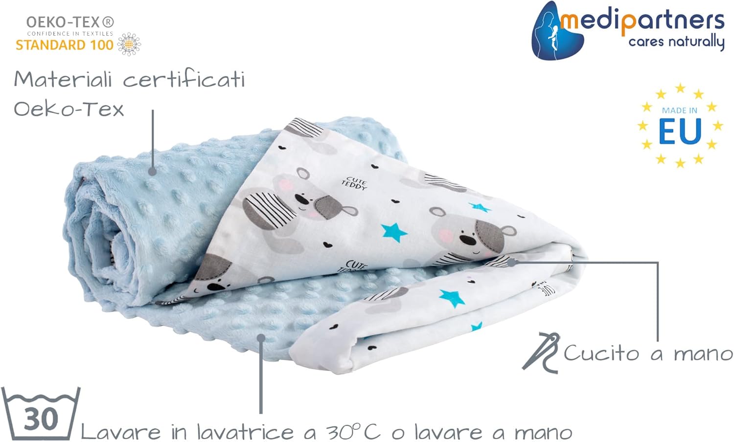 Thumbnail 1 de Medi Partners Coperta Neonato 75x100cm