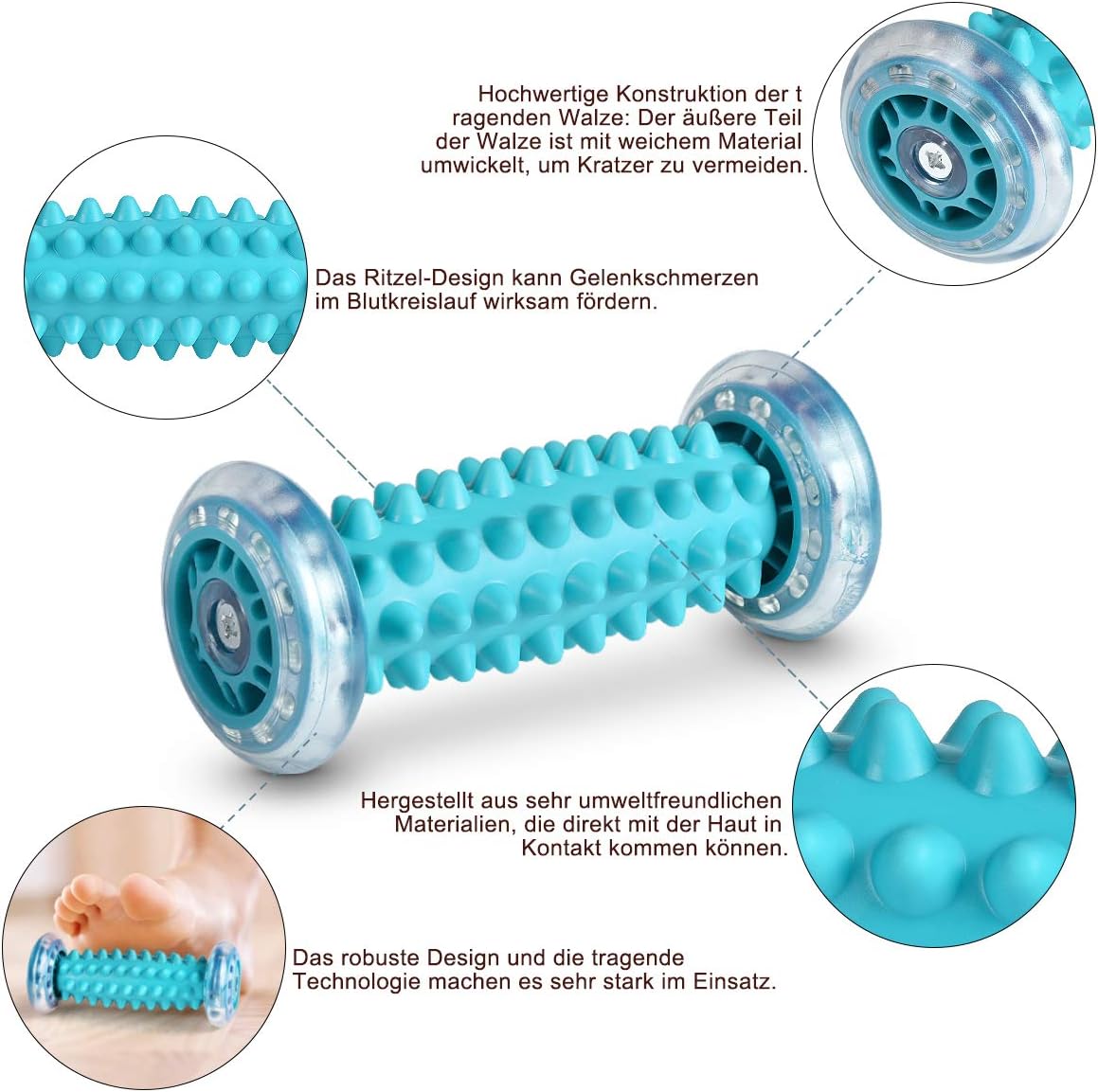 Thumbnail 2 de BOENFU Igelball Fußmassage Ball 3er Set – innovativer Fußmassageroller für Füße