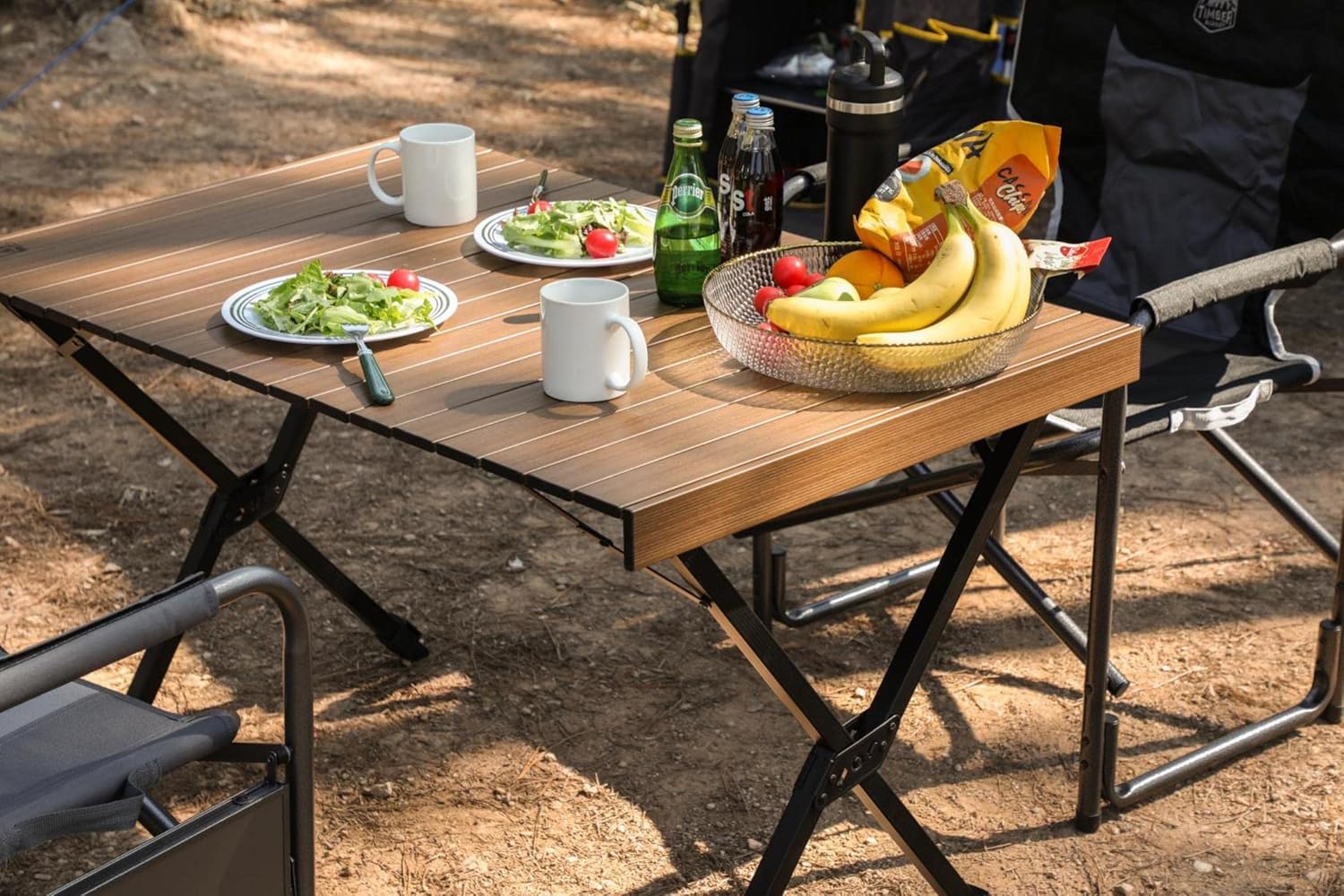 Thumbnail 1 de TIMBER RIDGE Folding Camping Table 108x71cm
