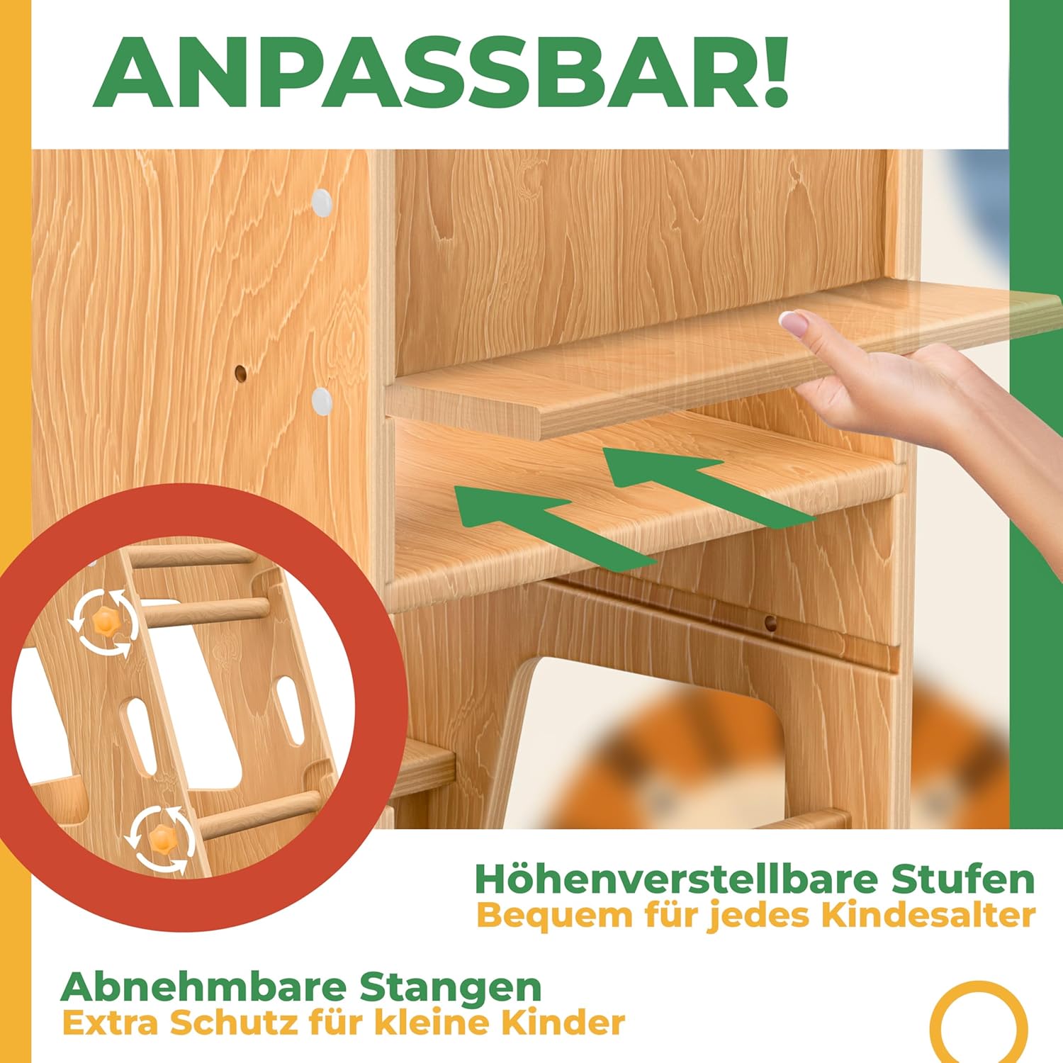 Thumbnail 5 de KIDIZ® Lernturm 50 kg höhenverstellbar