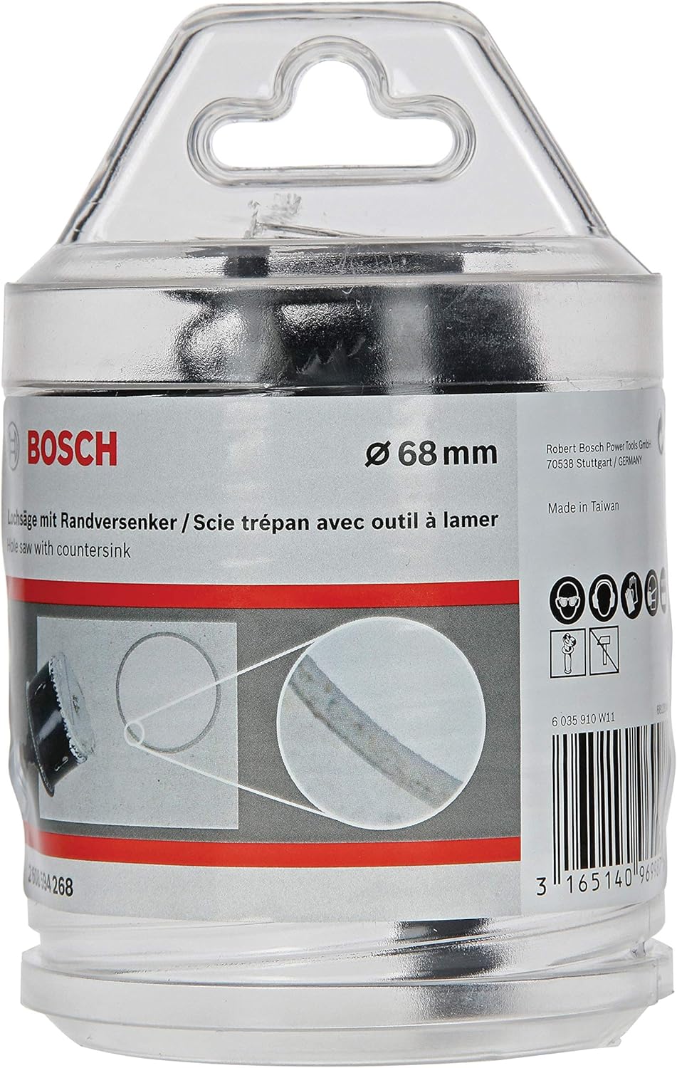 Thumbnail 1 de Bosch Accessories scie trépan avec fraise à lamer pour plaques de plâtre (Ø 68 mm) – accessoires pour perceuses