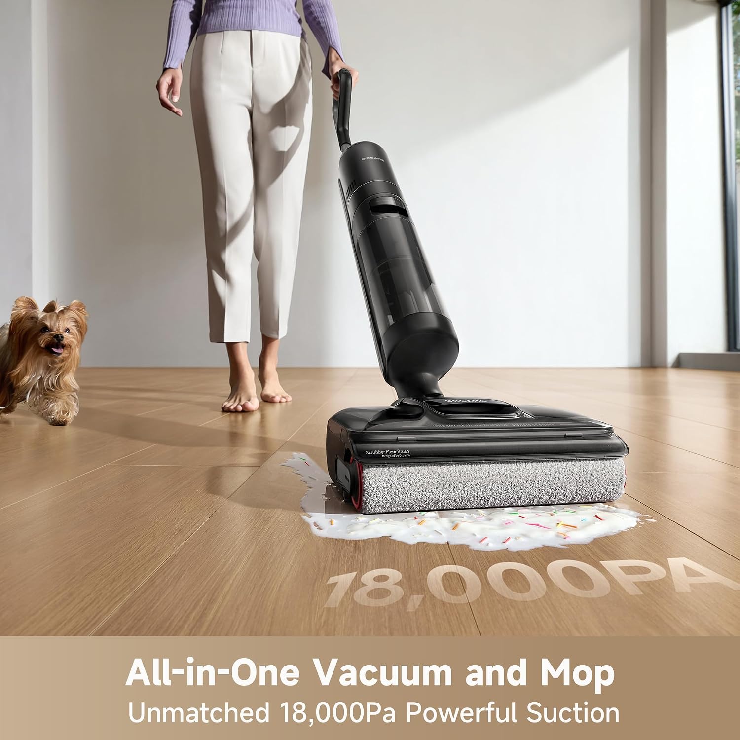 Detalle 2 de dreame H12 Pro FlexReach Wet Dry Vacuum Mop, 18,000 Pa, 180° Lie-Flat