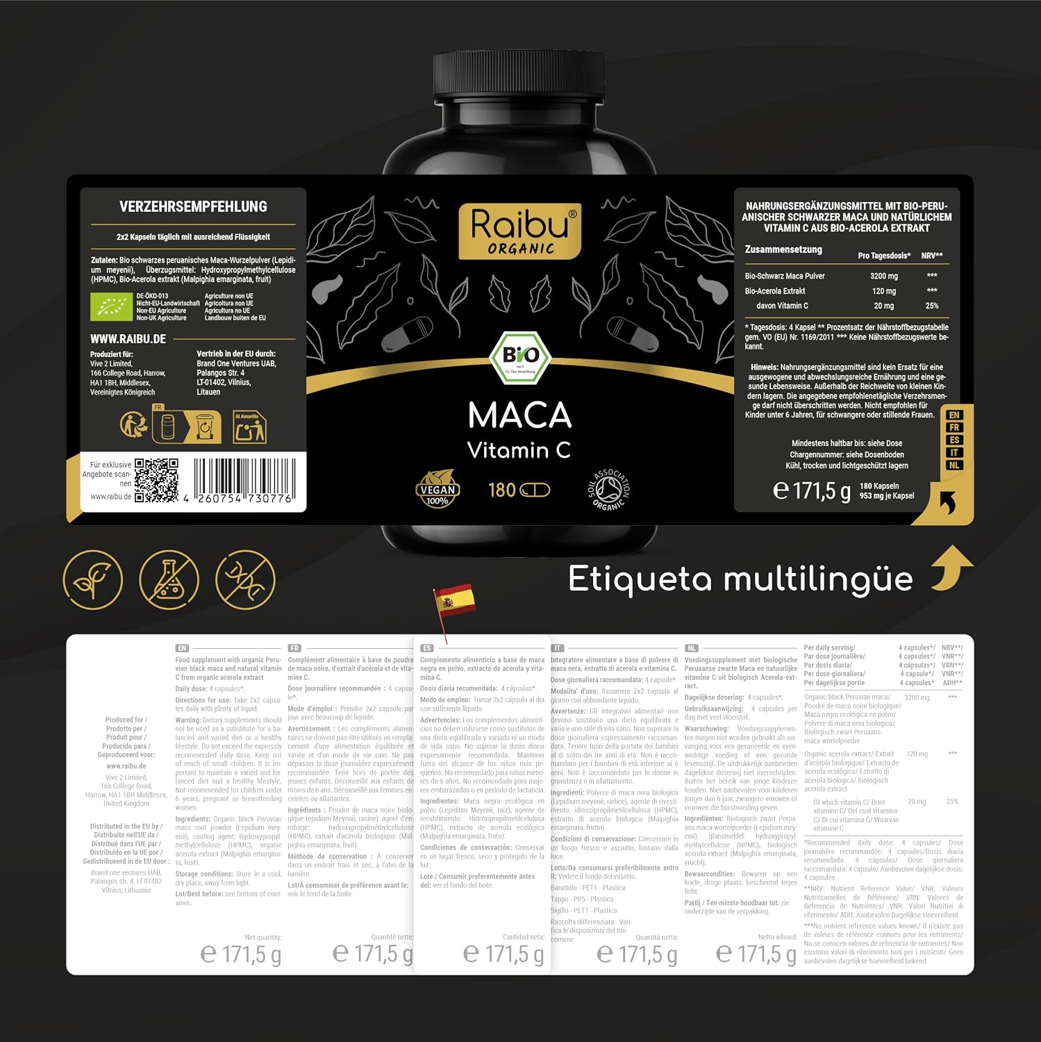 Thumbnail 6 de Maca Negra BIO Pura 12.800 mg