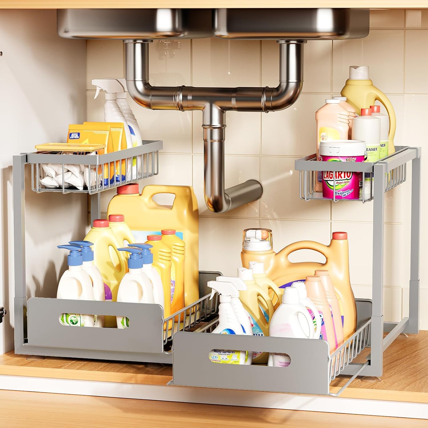 Detalle de AIDIAM Under-Sink Organizer, Metal
