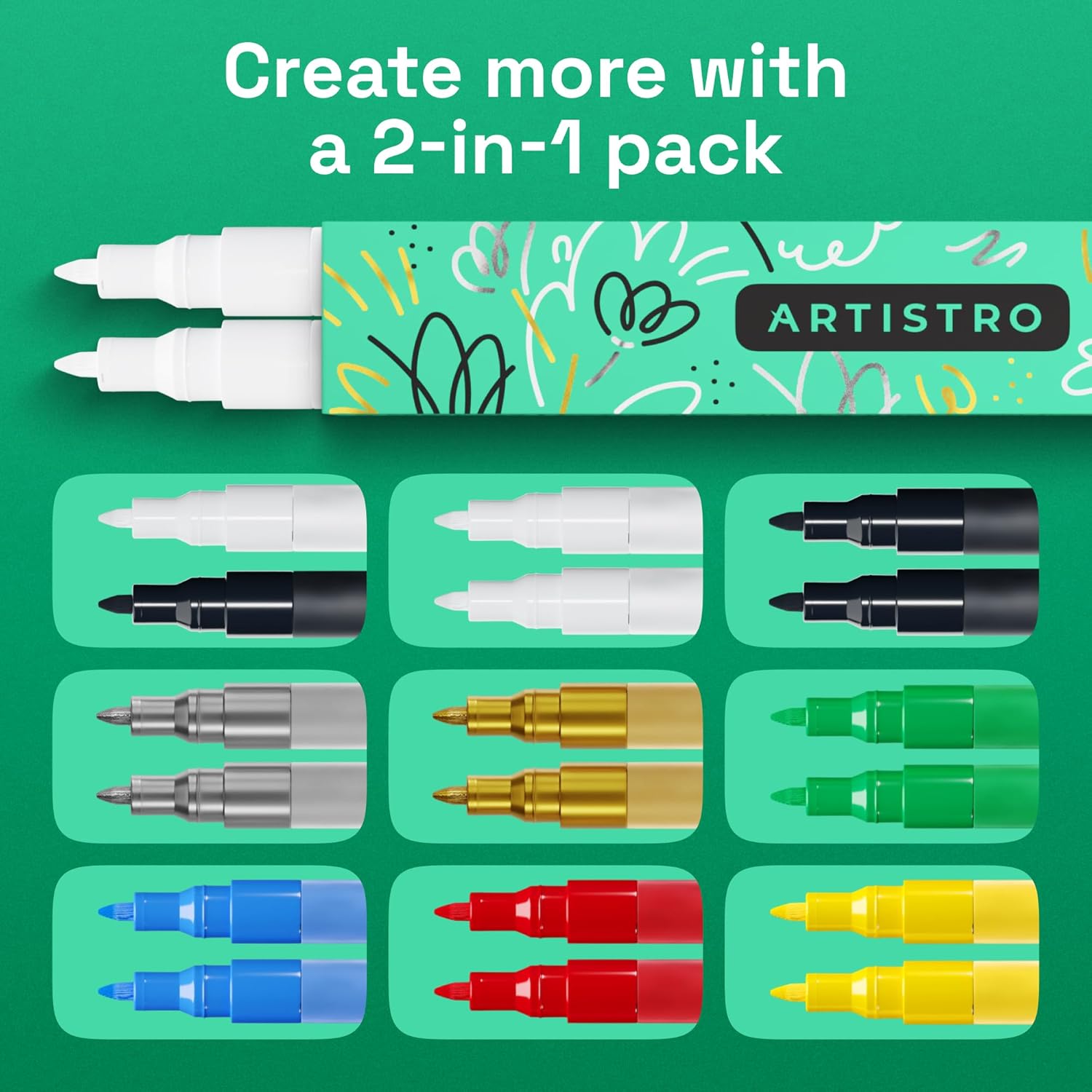 Thumbnail 6 de Artistro ARTISTRO 2 Acrylstifte 0,7 mm