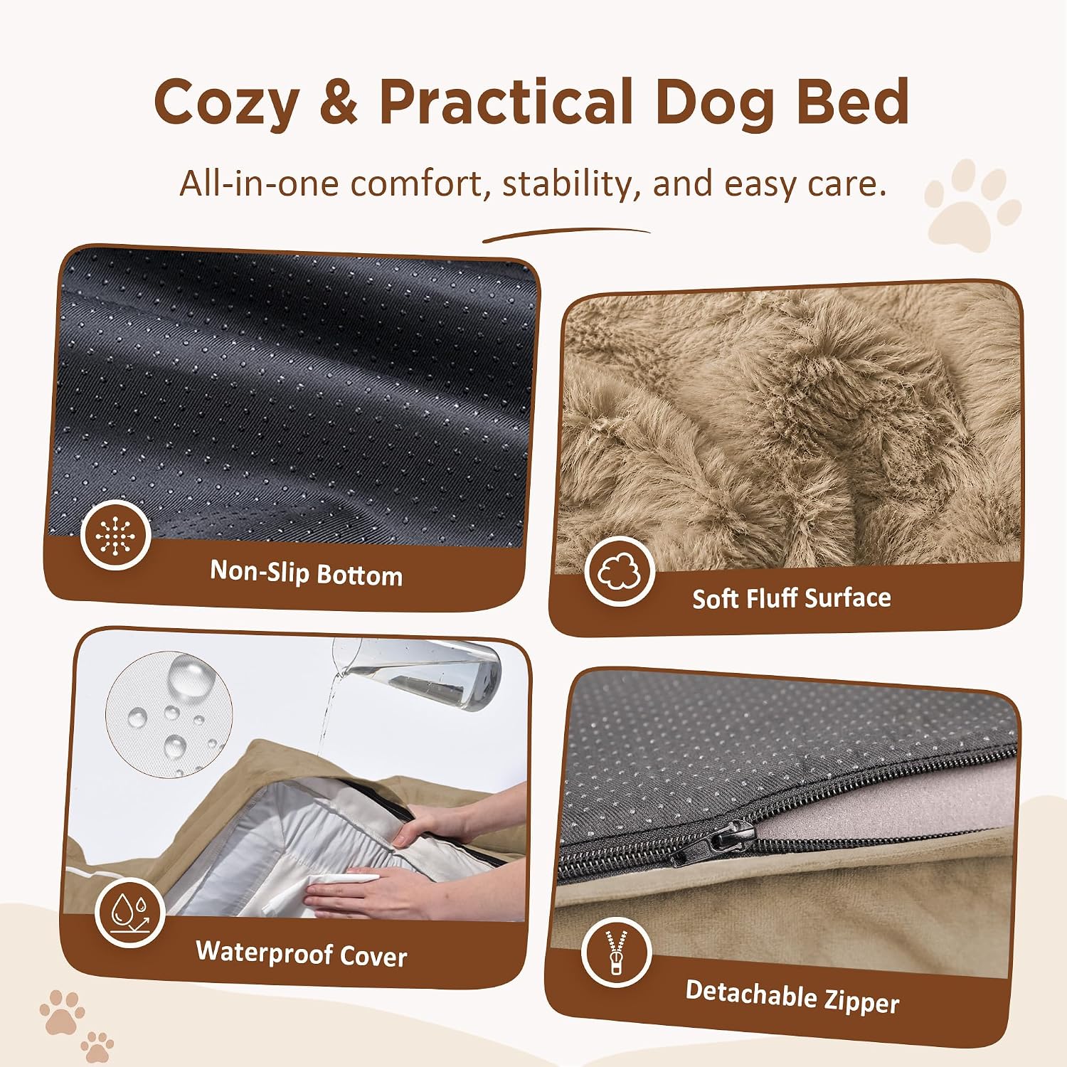 Detalle de Comfort Expression Orthopedic Dog Bed, 35 x 22 Inch