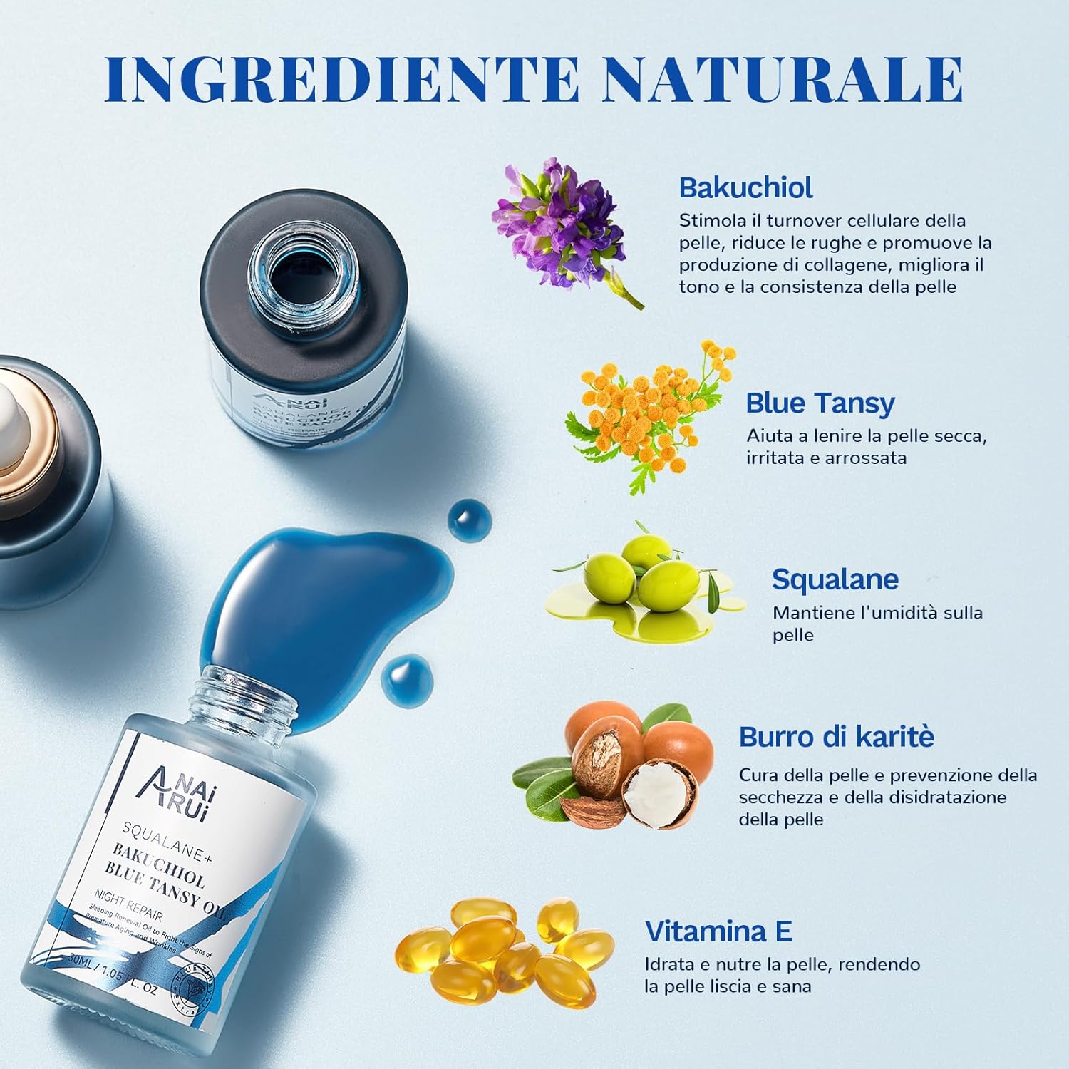 Detalle 2 de Olio al Bakuchiol 30 ml ANAiRUi