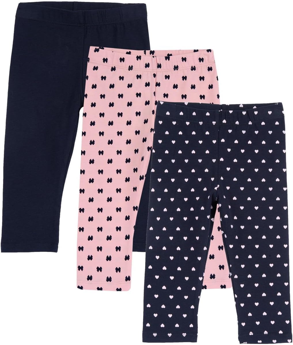 Detalle de Chicco Set de 3 leggings 3/4 pour fille – coton léger, confort et style