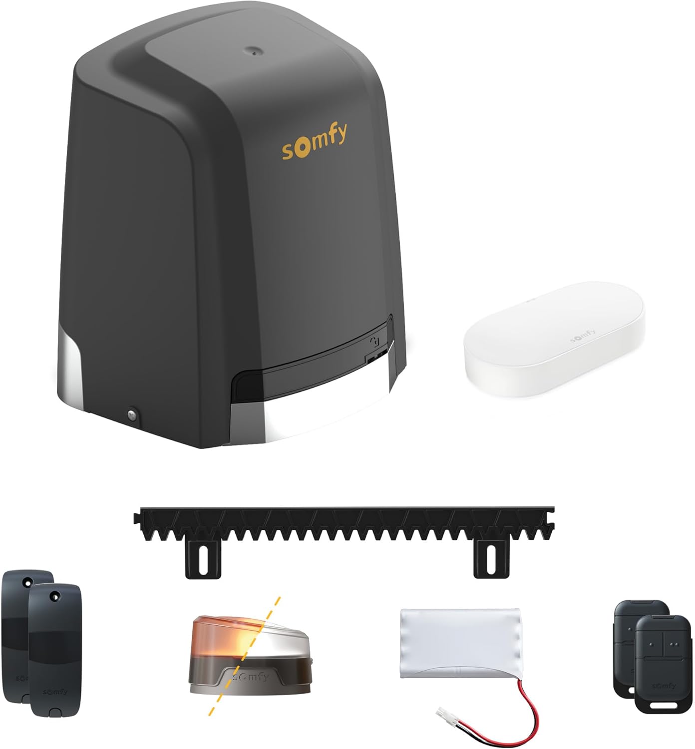 Thumbnail 3 de Somfy 1246285 – Motorisation pour portail coulissant Slidymoove 600, avec 2 télécommandes Keypop, batterie de secours et photocellules