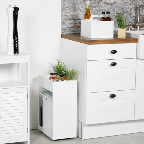 Detalle 2 de Relaxdays Carrito auxiliar estrecho 55x38,5x23 cm para especias y cosméticos