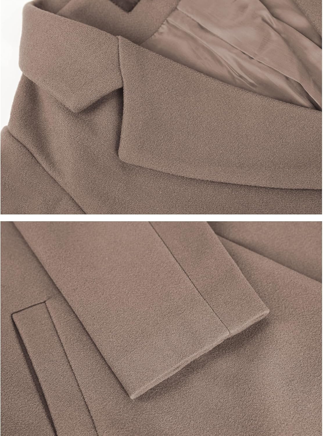 Thumbnail 5 de Hooever Women's Wool-Blend Peacoat, Double-Breasted with Notched Lapel