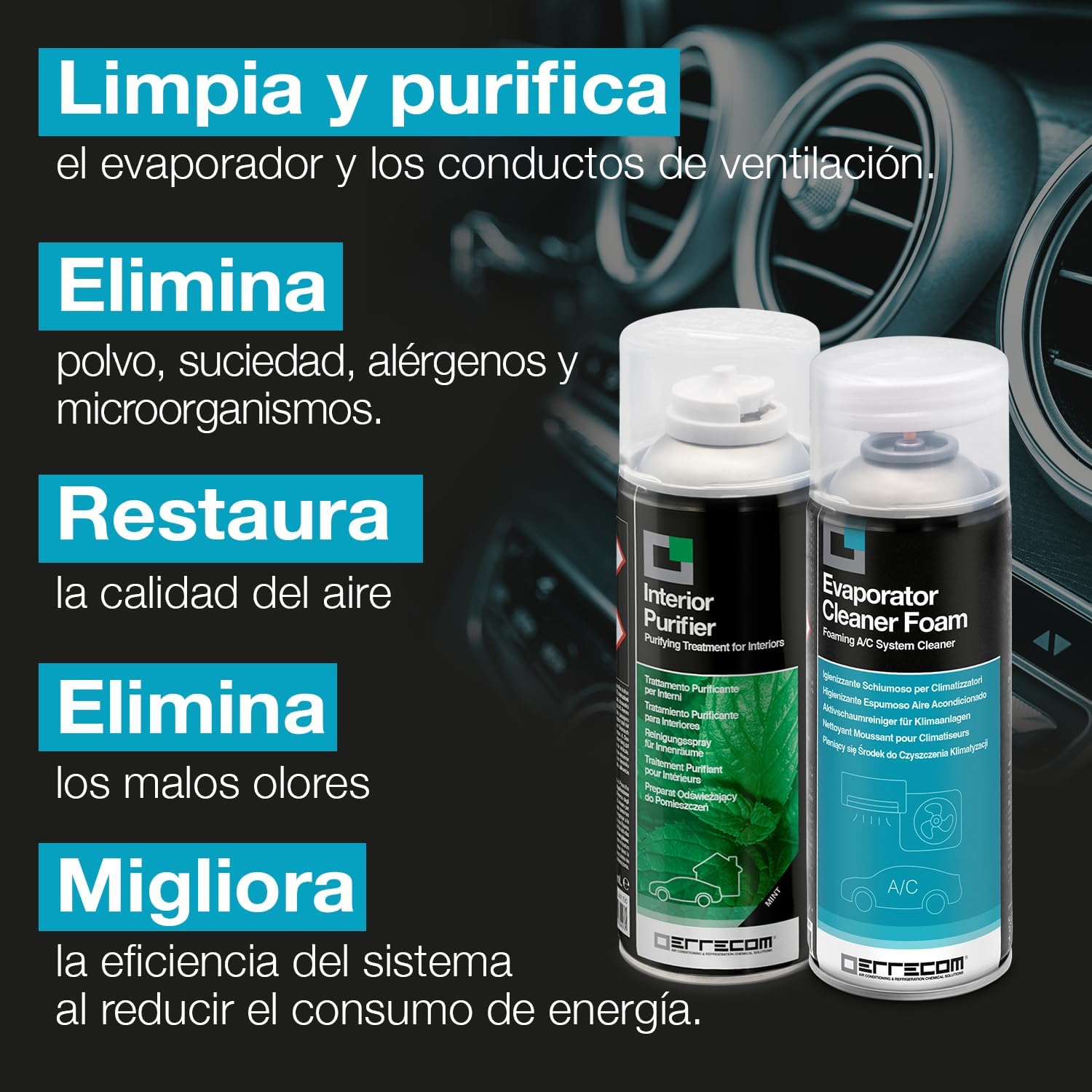 Detalle 2 de Errecom Total Care purificador para A/A