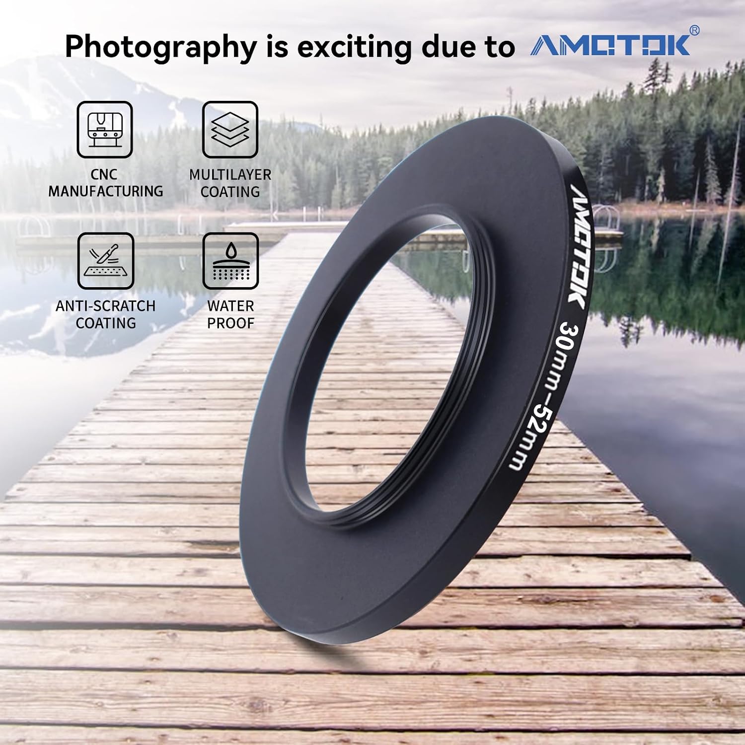 Detalle 2 de 105mm to 82mm lens adapter ring