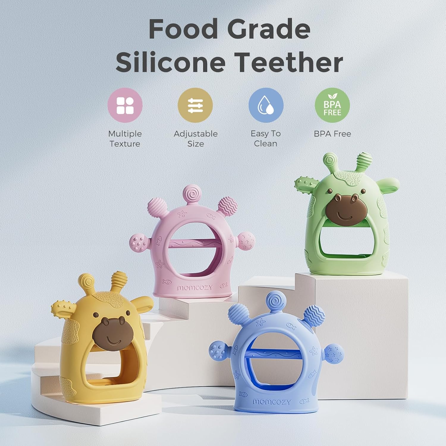 Thumbnail 1 de Momcozy Baby Teether Toys: Food Grade Silicone Teething Relief for 0–12 Months