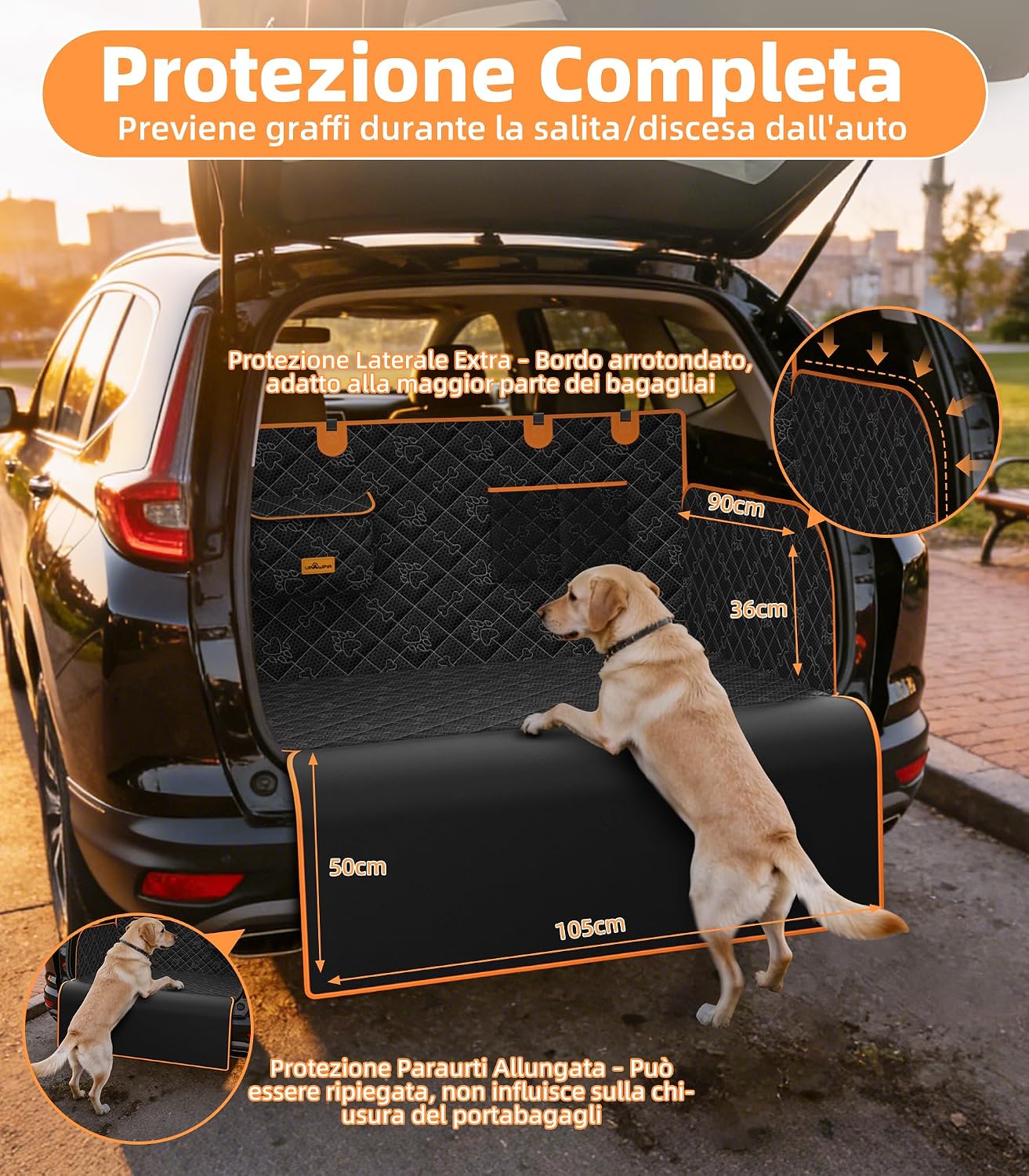 Detalle 2 de UPAWPIA telo bagagliaio per cani 198x105