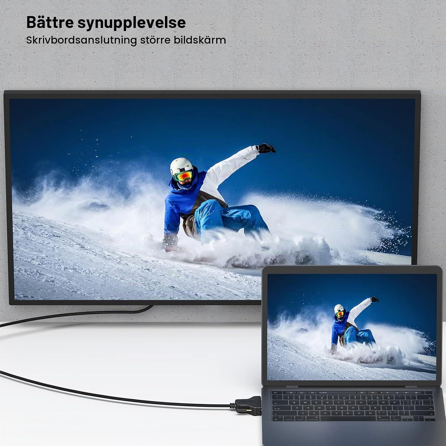 Detalle de BENFEI DVI-D 24+1 dual link-kabel, 1,8 m med guldpläterade kontakter