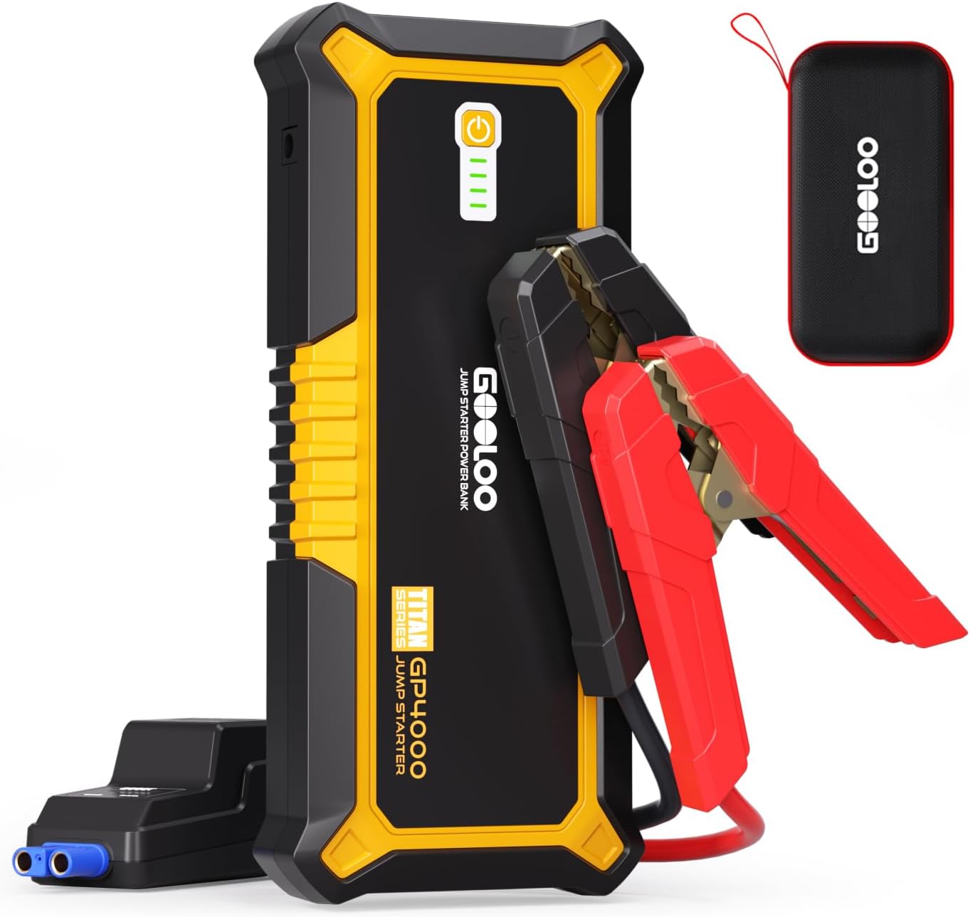 Detalle de GOOLOO Portable Lithium Jump Starter 4000A — 12V car booster pack