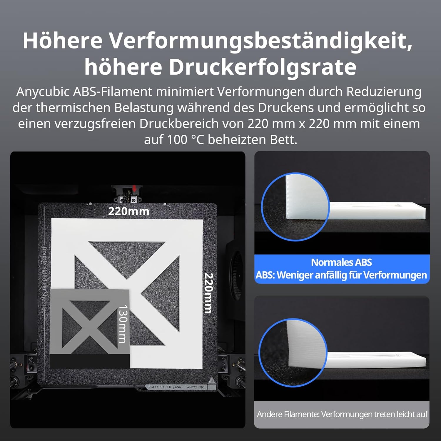 Thumbnail 4 de ANYCUBIC ABS-Filament 1,75 mm (ACE Pro intelligente Identifikation) – 1 kg, grau