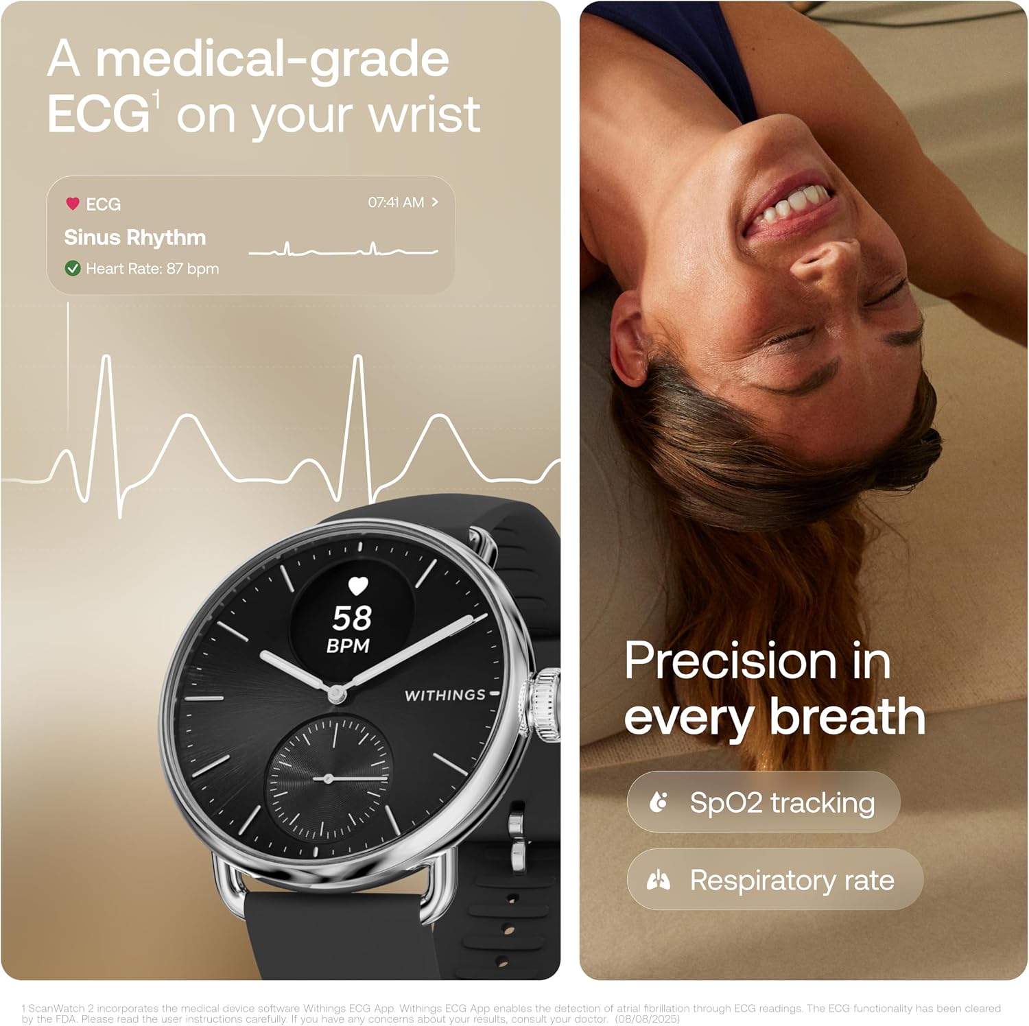 Thumbnail 4 de WITHINGS ScanWatch 2 35-Day Battery