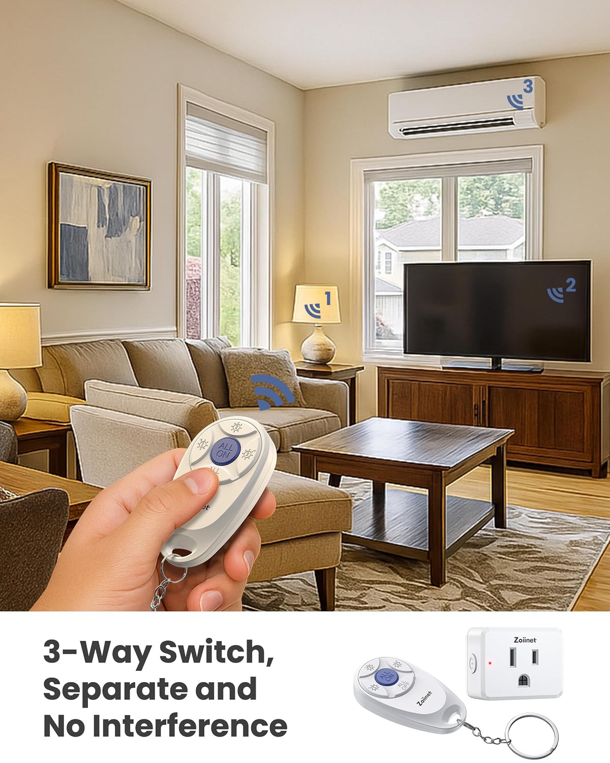Detalle de Zoiinet Remote-Control Outlet Switch, 15A
