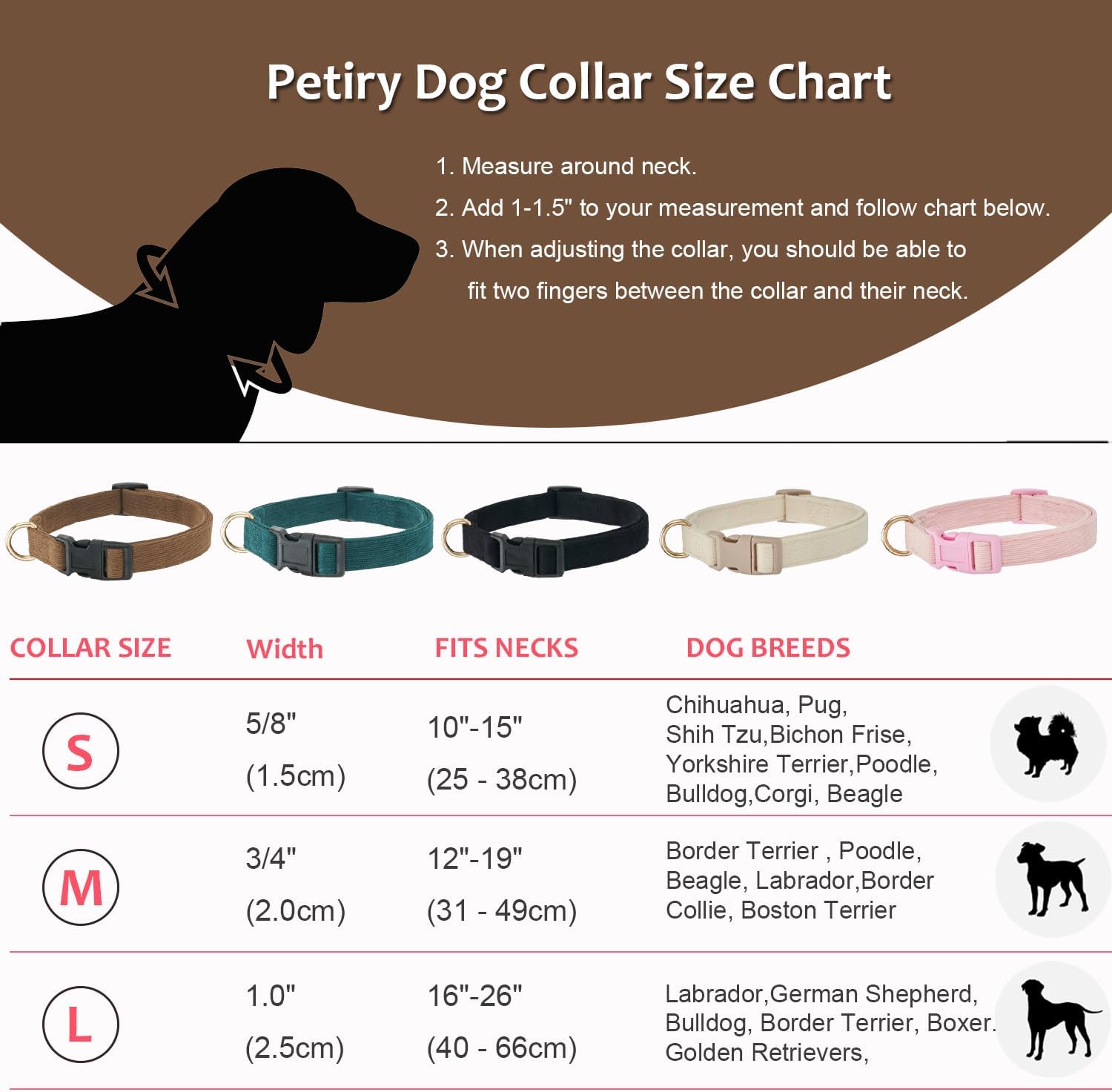 Thumbnail 4 de Petiry Small dog collar S, 1.5 cm width