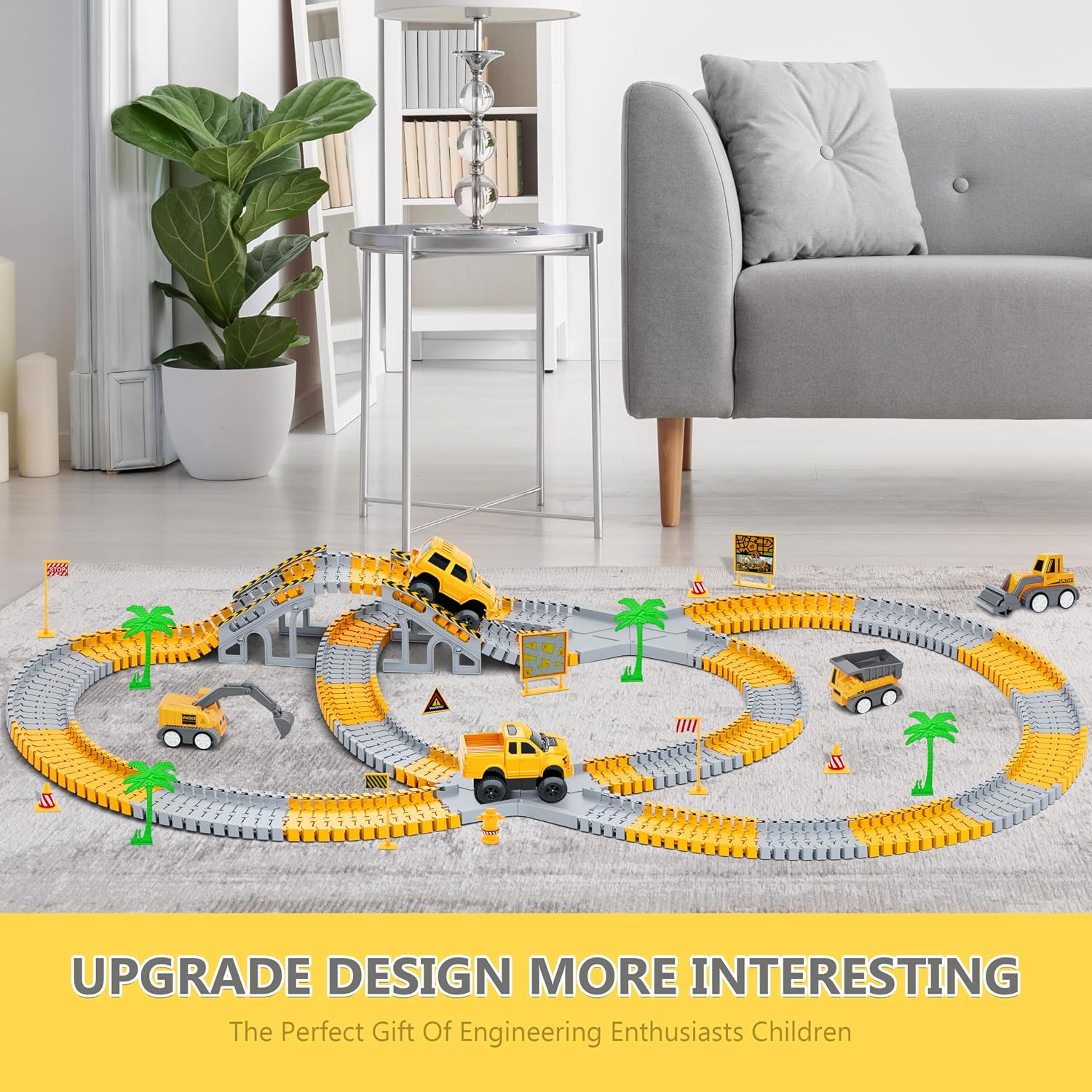Thumbnail 6 de 253 PCS Construction Race Tracks Toy Set
