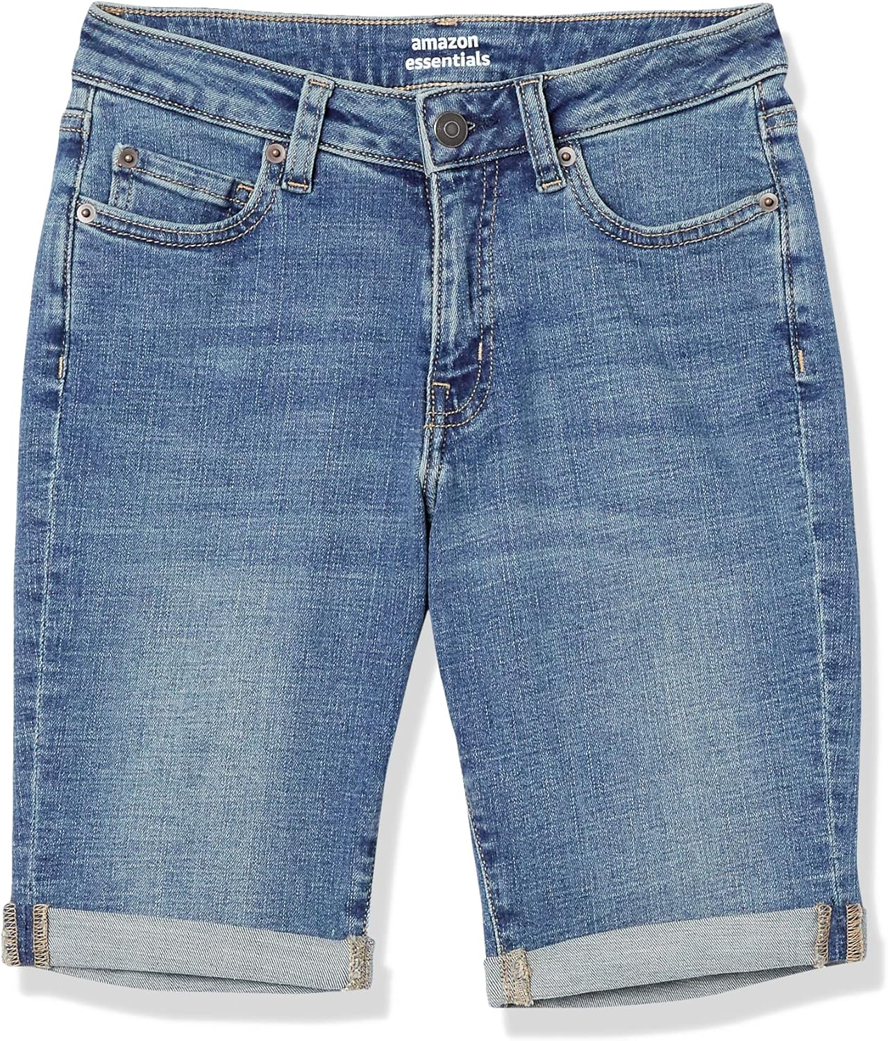 Thumbnail 5 de Amazon Essentials Damen Bermudashorts aus Denim (schmal geschnitten, 23 cm)