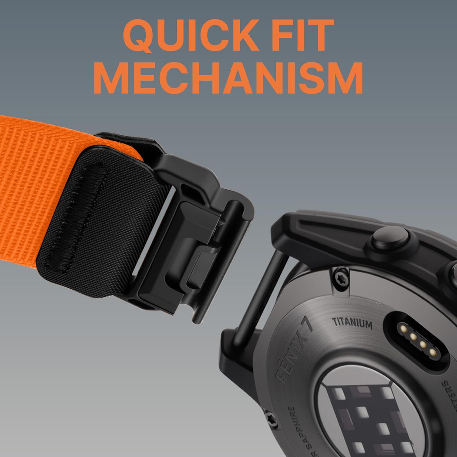 Thumbnail 6 de Bandletic Nylon QuickFit 22mm Strap for Garmin Fenix, Forerunner and More