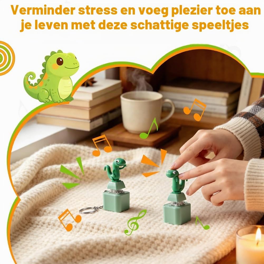 Detalle 2 de AUAUY 5702860 toetsenbord-fidgetsleutelhanger, oplaadbaar met geluid en ledlicht