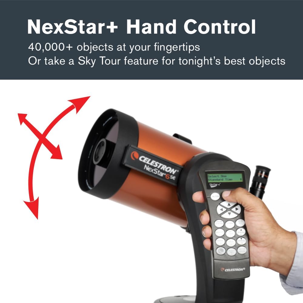 Thumbnail 6 de Celestron NexStar 6SE Computerised Schmidt-Cassegrain Telescope (11068) with Fully Automated GoTo Mount, SkyAlign & XLT Coating
