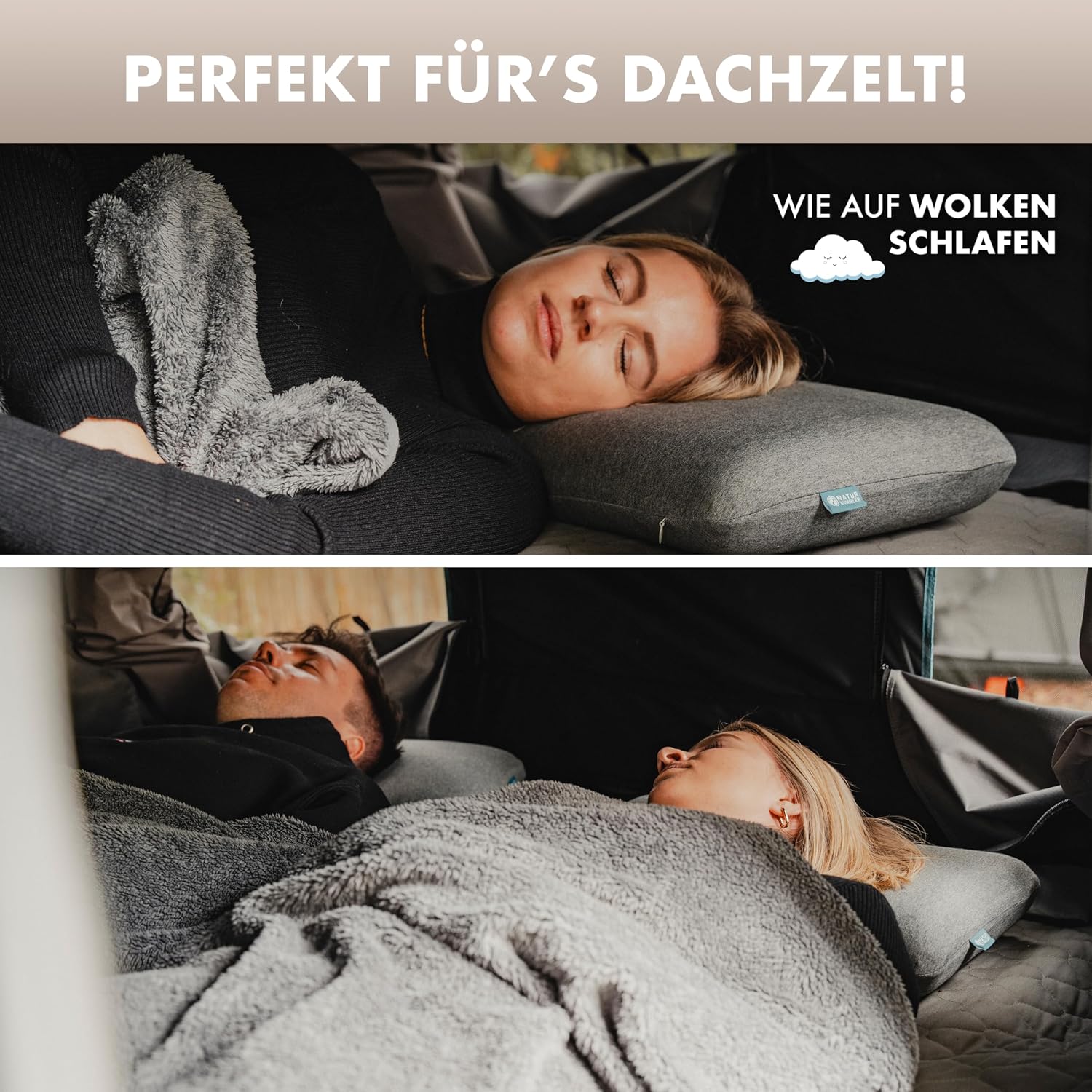 Thumbnail 5 de NATURBUMMLER Reisekissen Memory Foam 50x30x10 cm