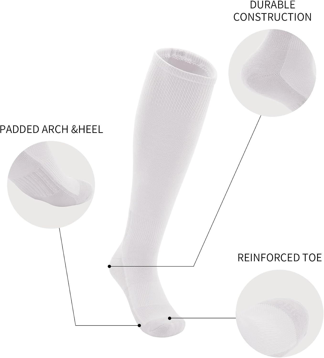 Detalle de QB K Toddler Baseball Socks Set 2 Pairs
