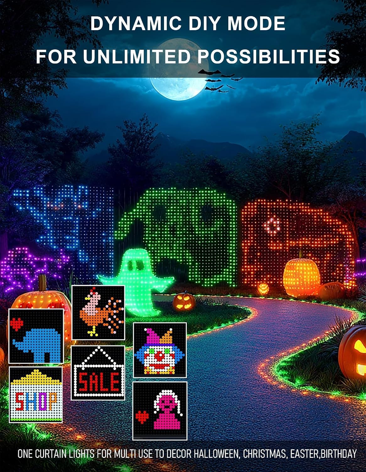Thumbnail 1 de Dazzle Bright Smart Curtain Lights 400 LEDs