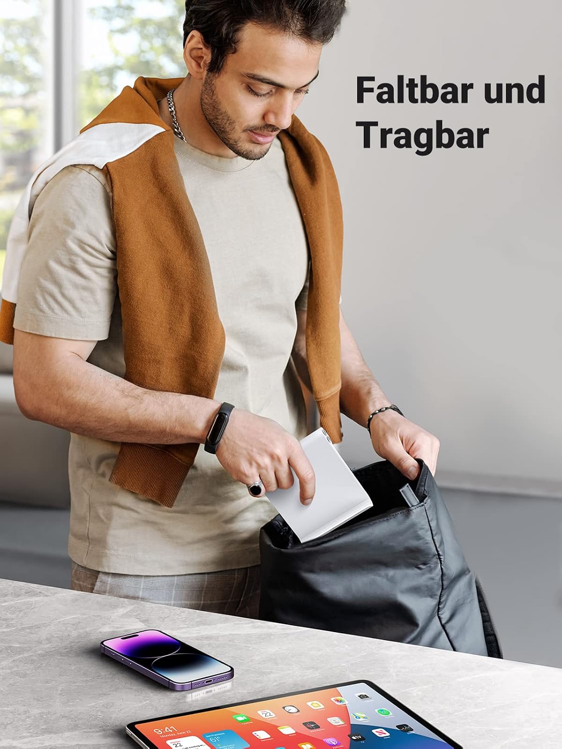 Thumbnail 3 de UGREEN Tablet-Halterung Tisch – klappbarer Ständer für Tablets & Smartphones bis 11 Zoll, weiß