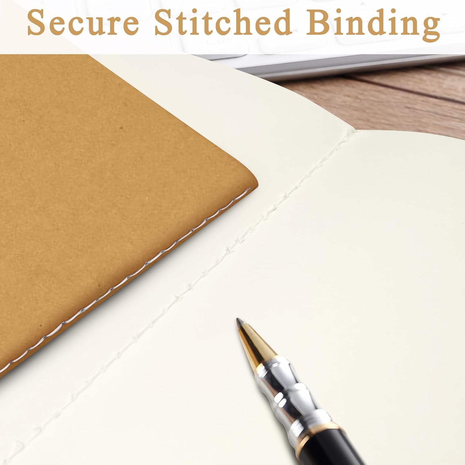 Thumbnail 4 de DWIYITTN A5 Blank Notebooks, 24-Pack Kraft Journals with 60 Pages