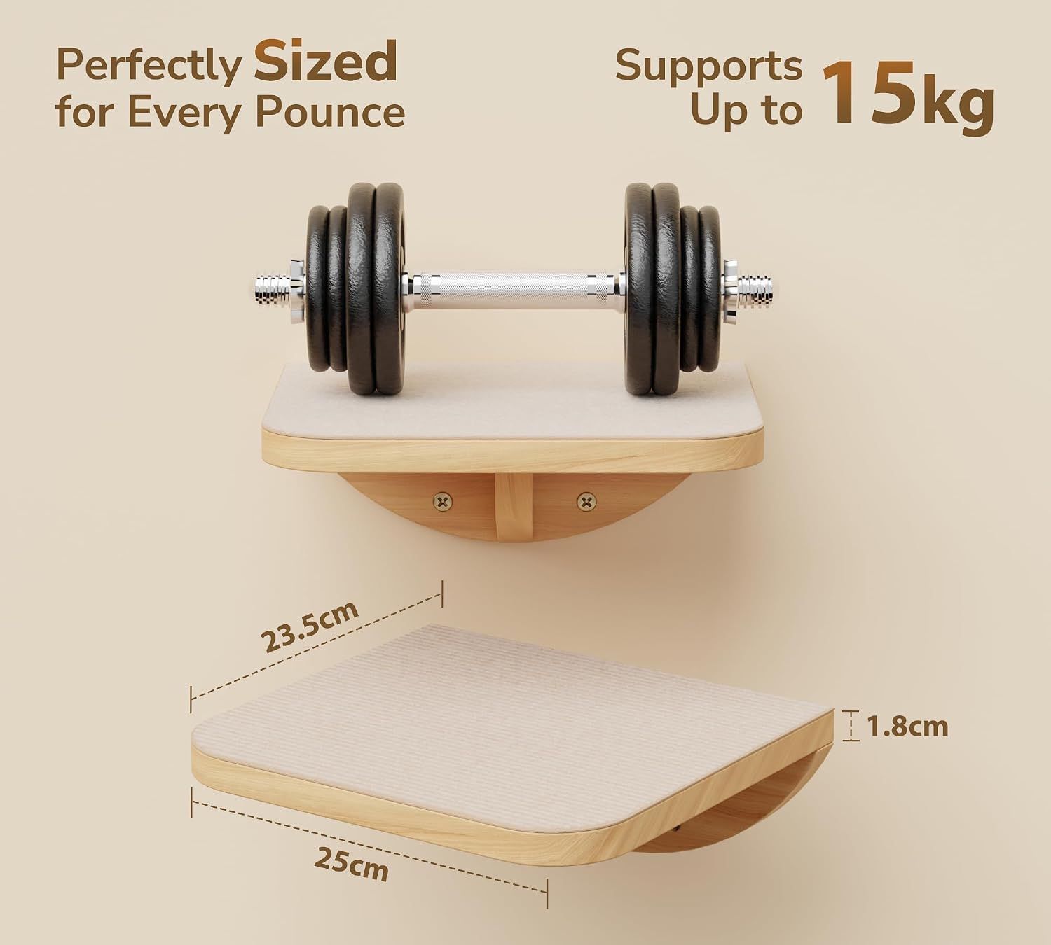 Thumbnail 4 de PEL UOMOZ Cat Wall Shelves Sponge Mat