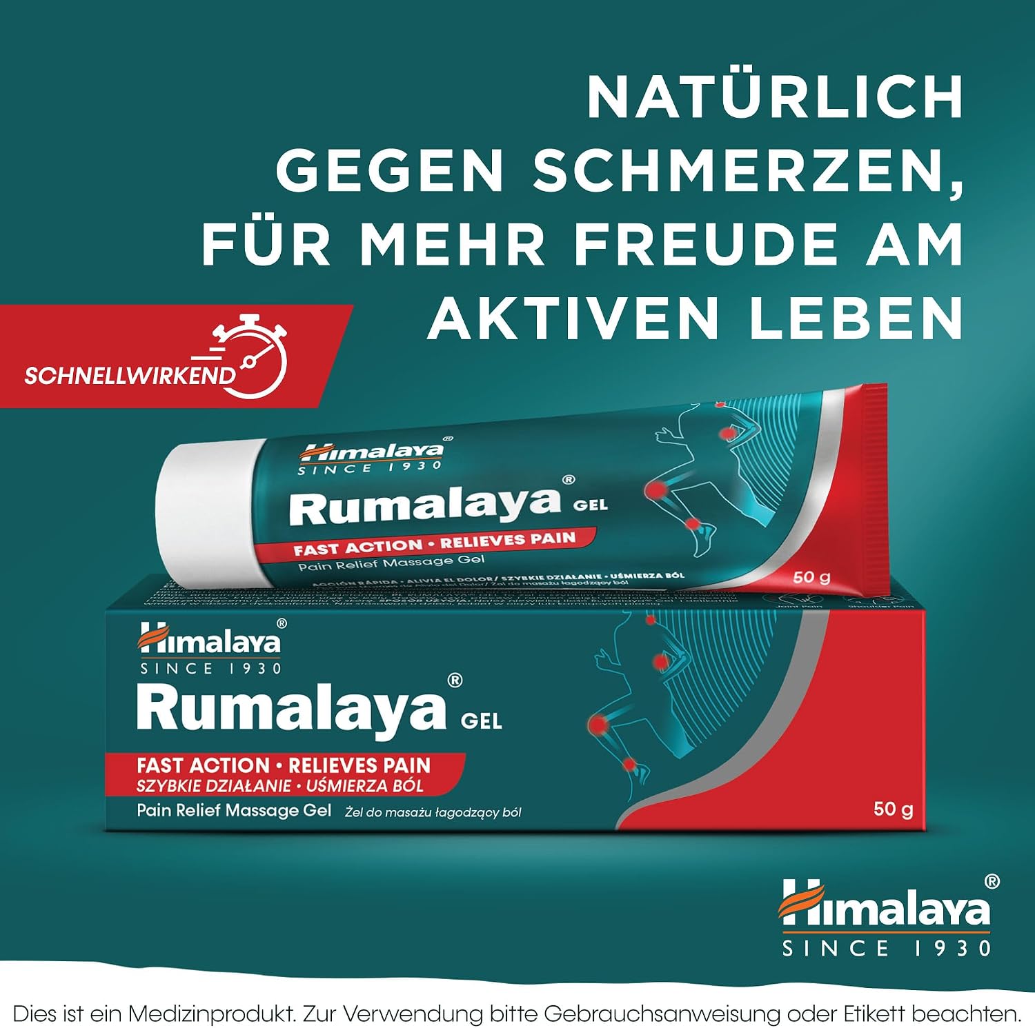Thumbnail 2 de Himalaya Rumalaya Beruhigendes Gel – Schnell wirkendes Massagegel für Rücken, Nacken und Gelenke (50 g)