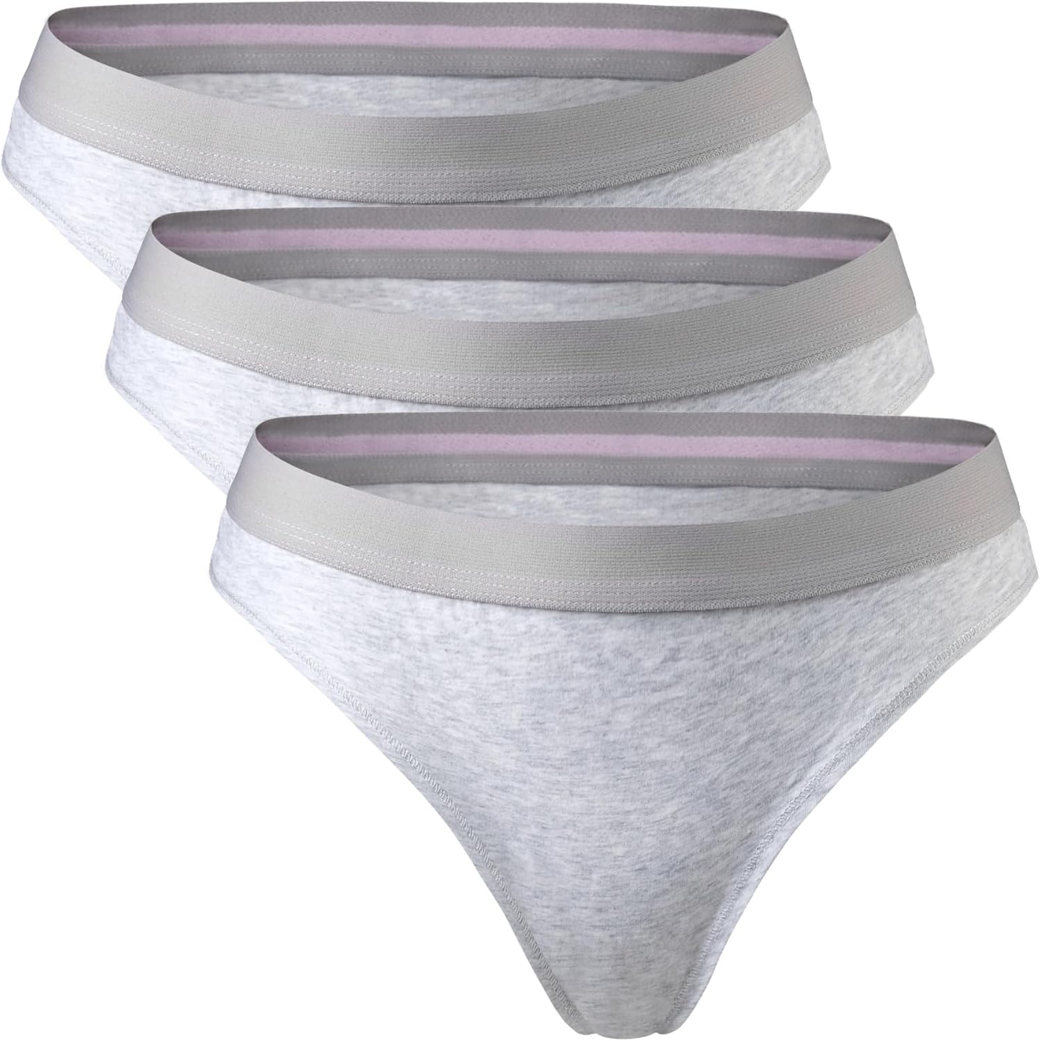 Detalle de DANISH ENDURANCE 3 Paia Tanga Donna in Cotone Biologico – Intimo sportivo a vita bassa