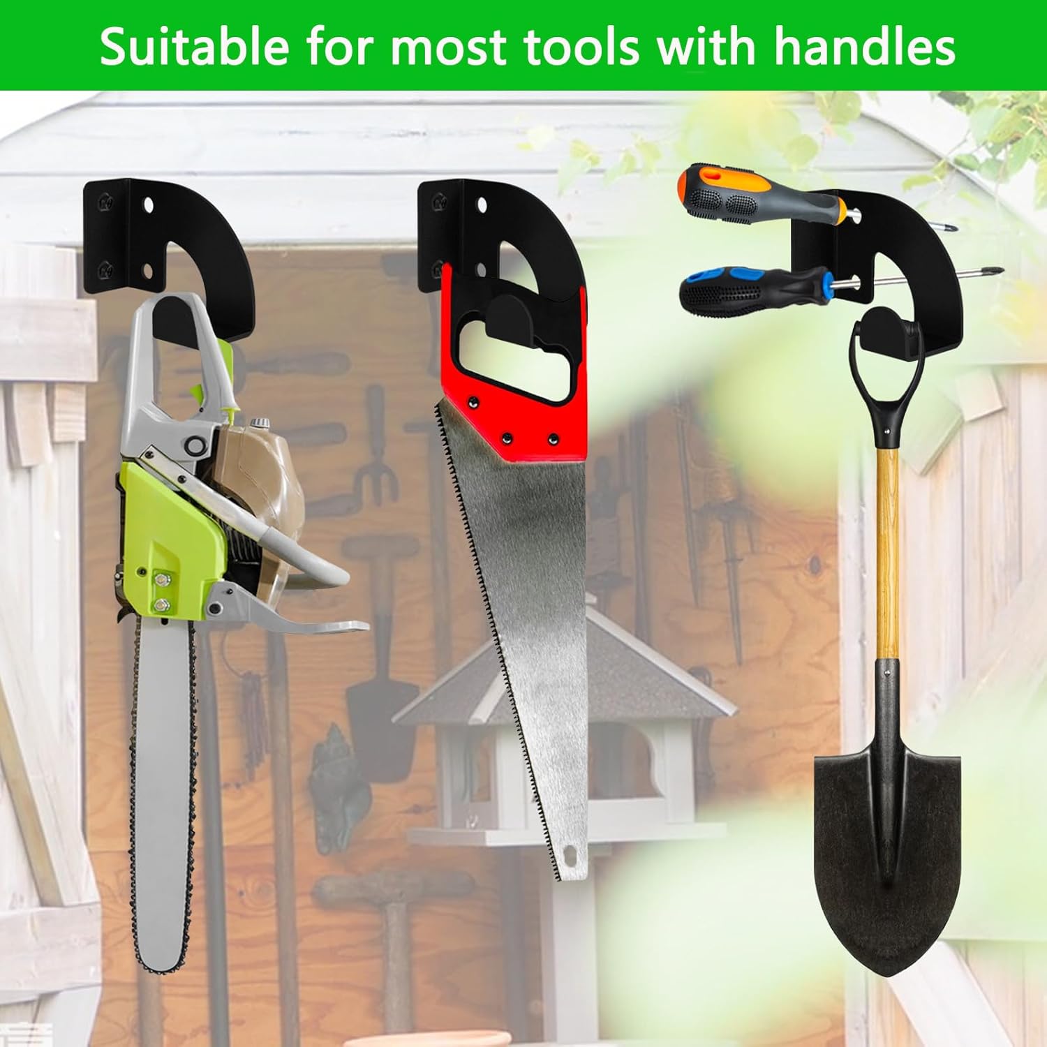 Thumbnail 5 de VANROUG 2 Pcs Chainsaw Hanger – Heavy Duty Wall Mount Holder