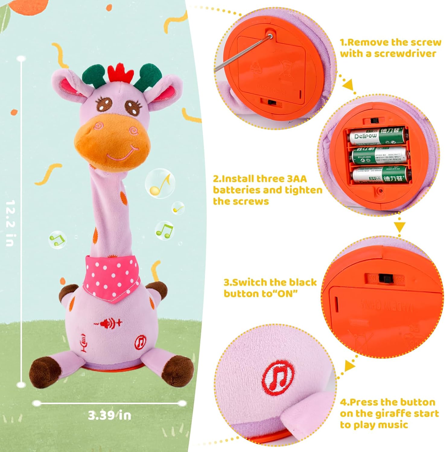 Thumbnail 3 de Dancing Giraffe Volume Control Toy