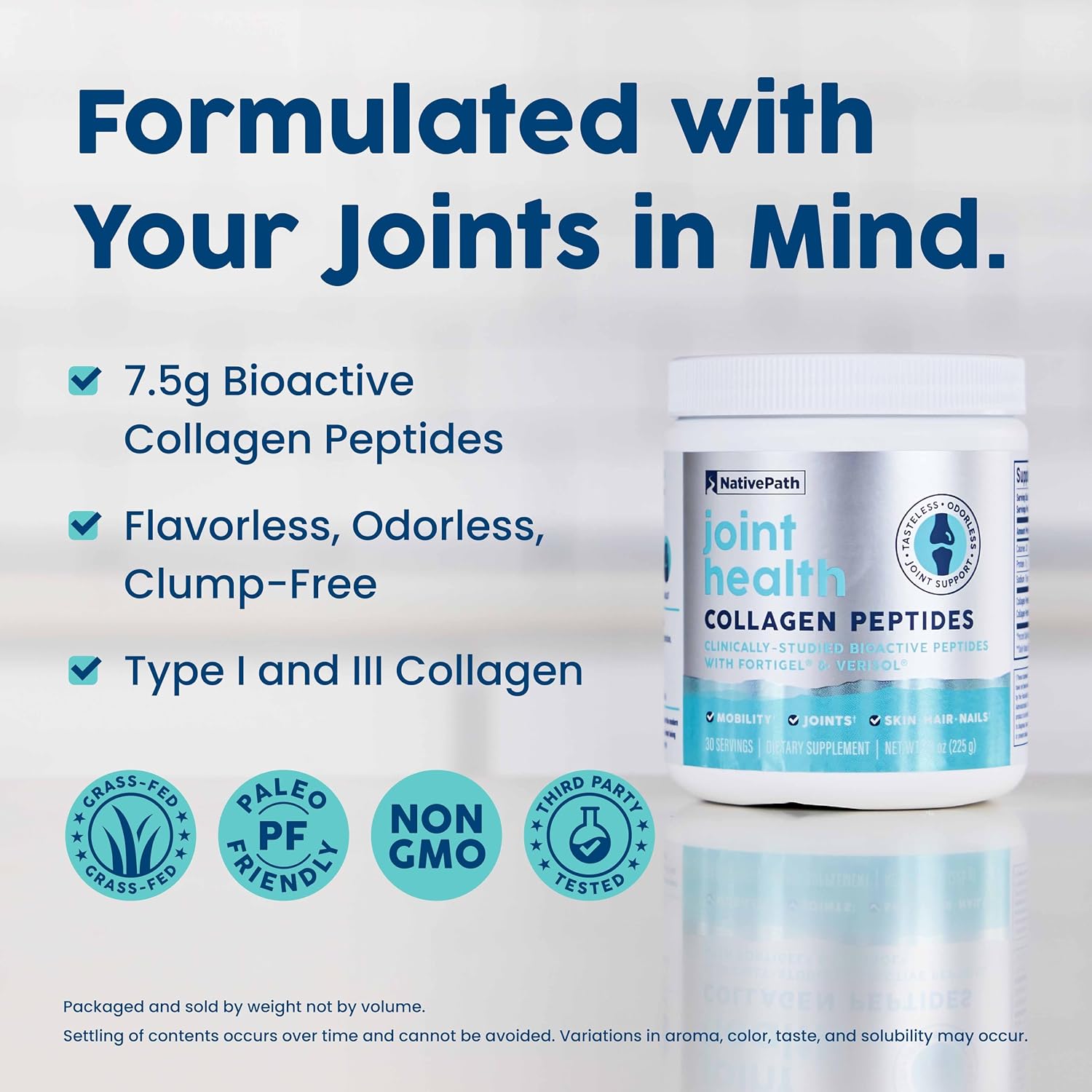 Detalle de NativePath Collagen Supplement, 30 Servings