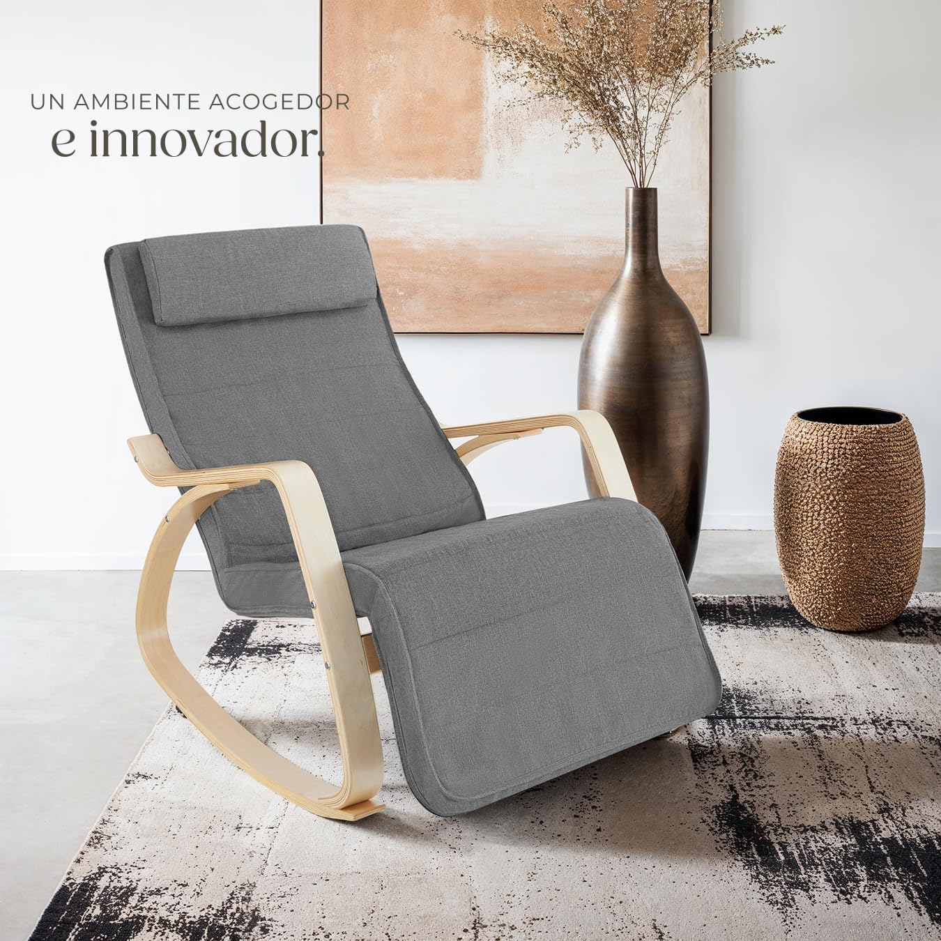 Detalle 2 de tectake® Silla Mecedora Ergonómica 5 posiciones