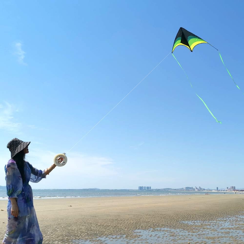 Detalle de Mint's Colorful Life Delta Kite: Easy, Family-Friendly Fun for Beach Days